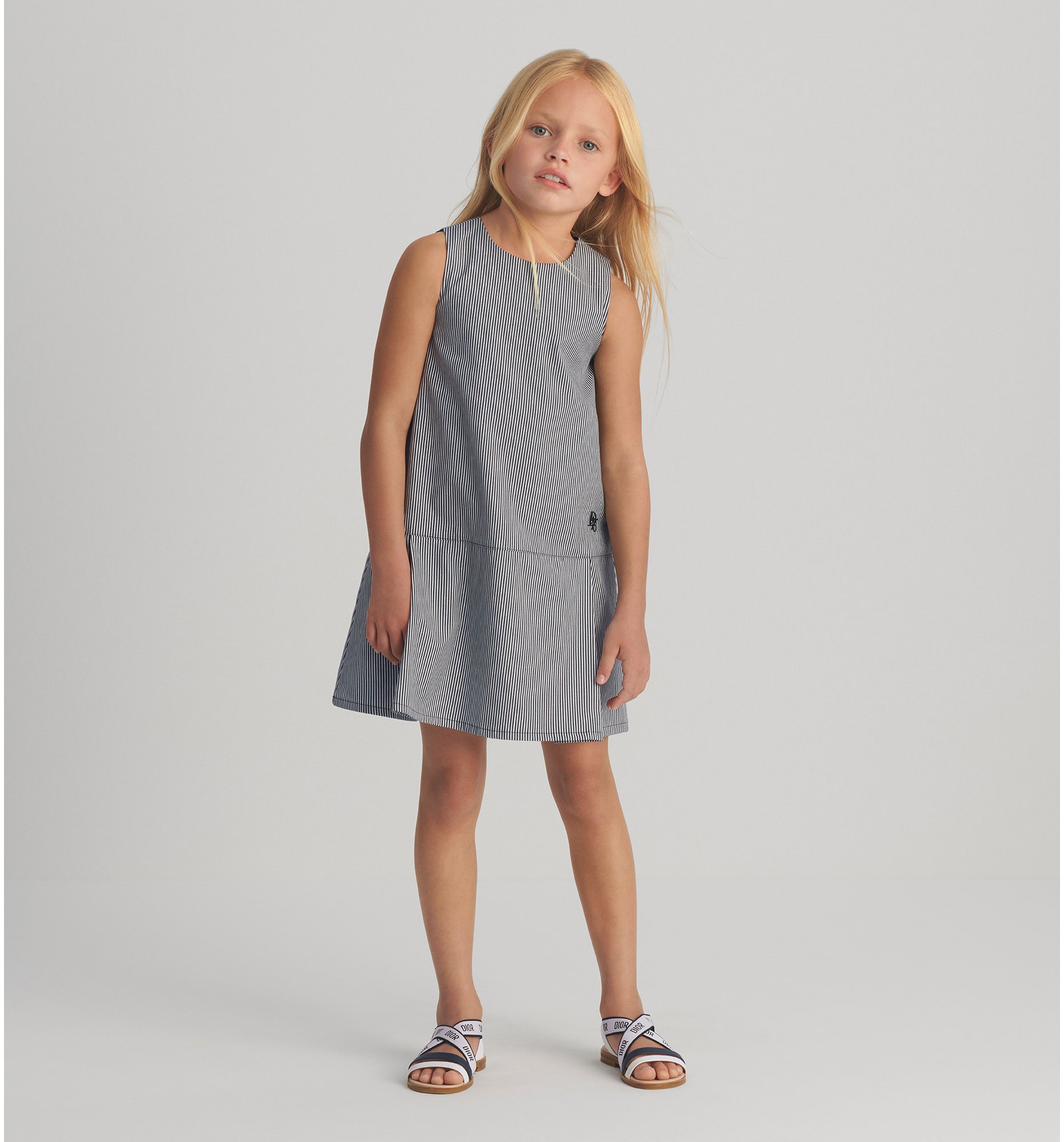 aria_look Kids' Flared Dress Three quarter back view