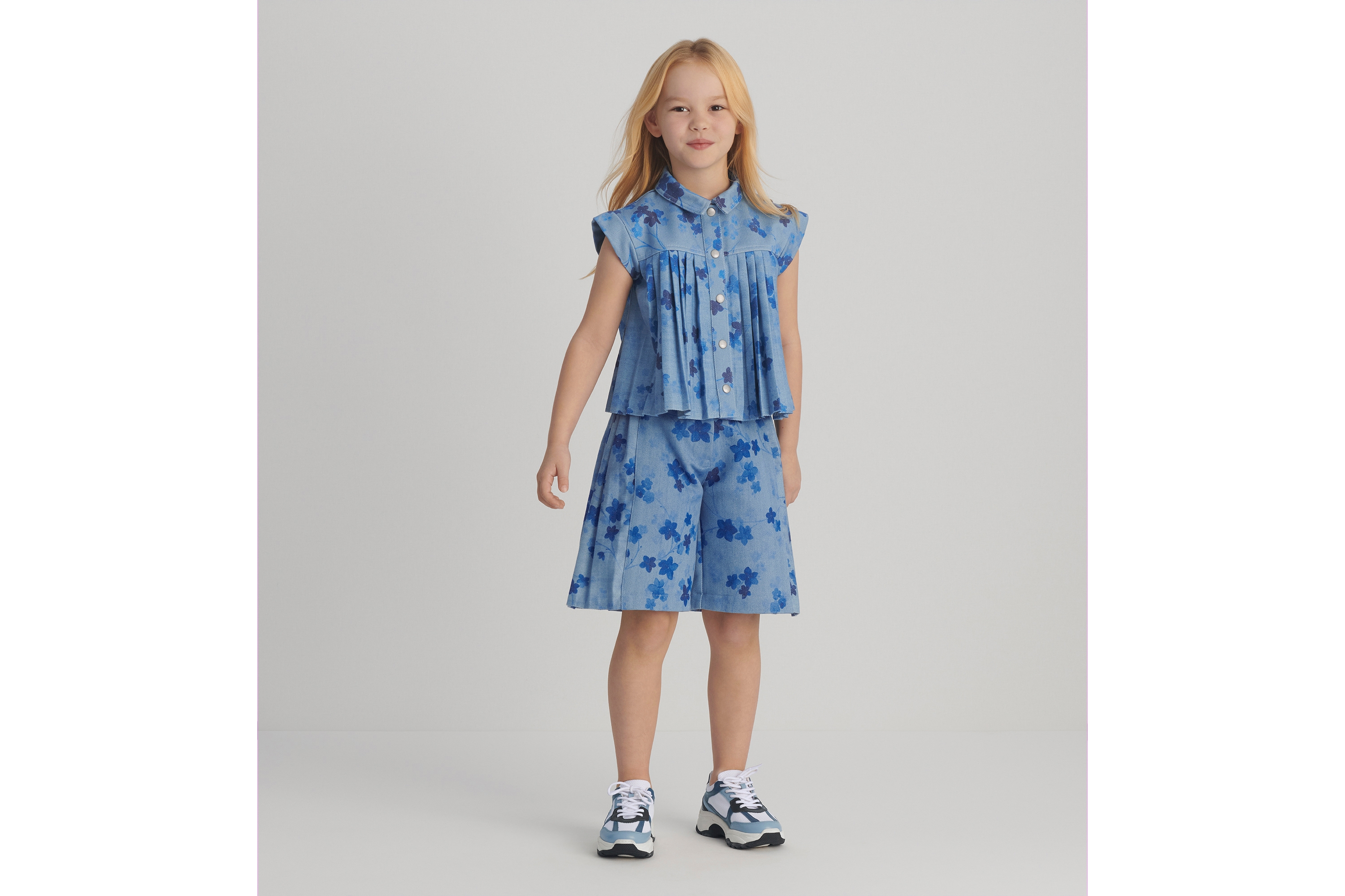 キッズ ノースリーブジャケット コットンブレンド E01