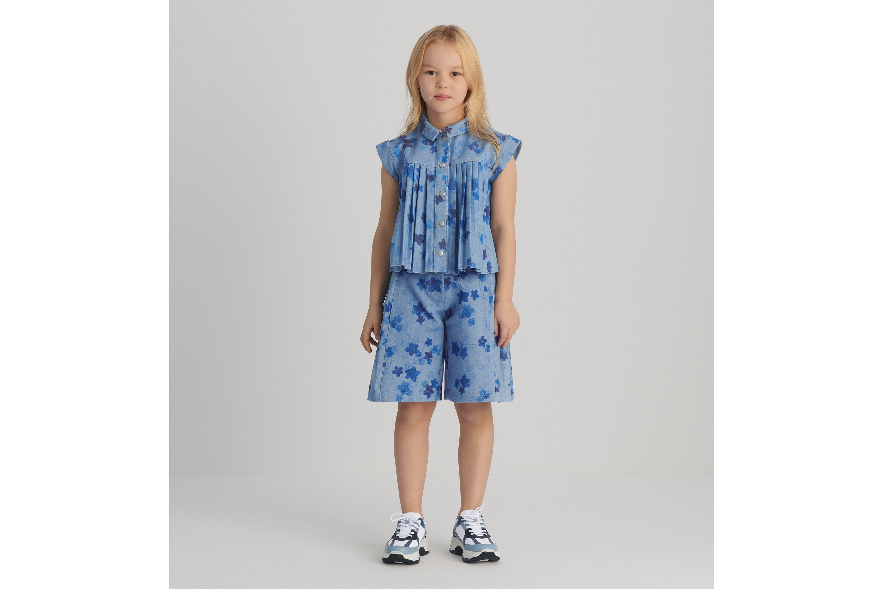 キッズ バミューダショートパンツ コットンブレンド E04