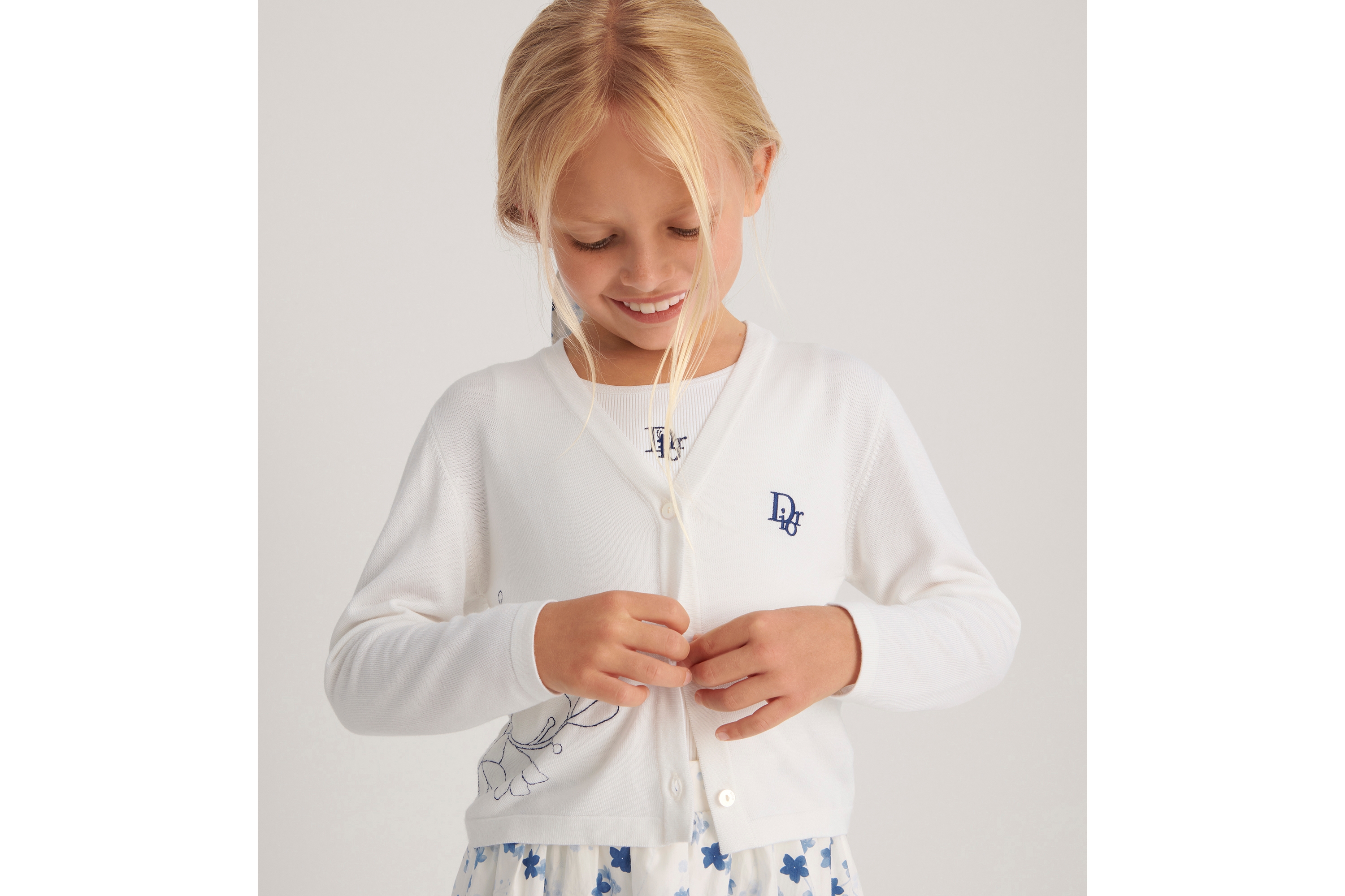 キッズ カーディガン コットンニット E02