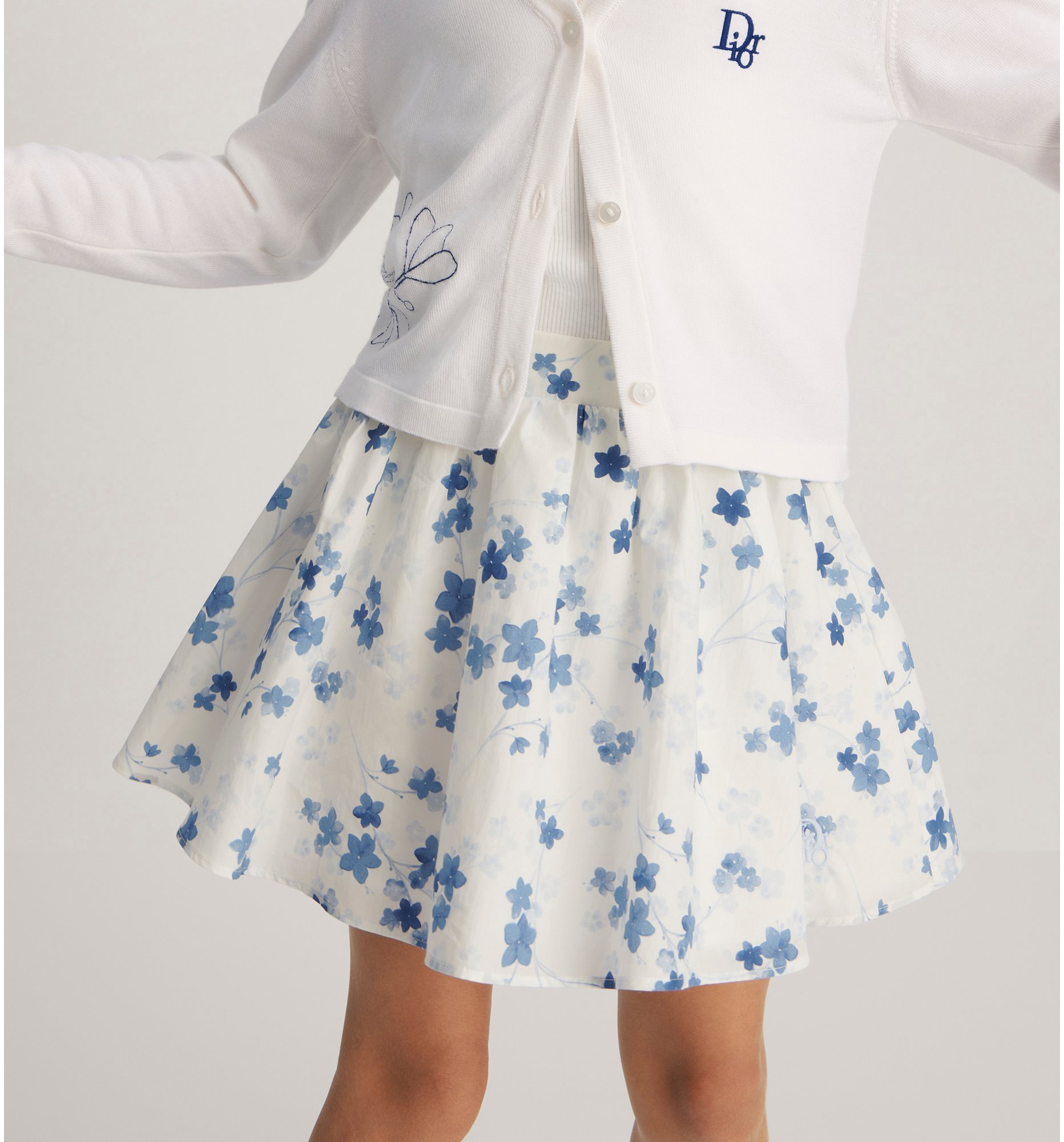 aria_look Kids' Short Flared Skirt Unfolded view