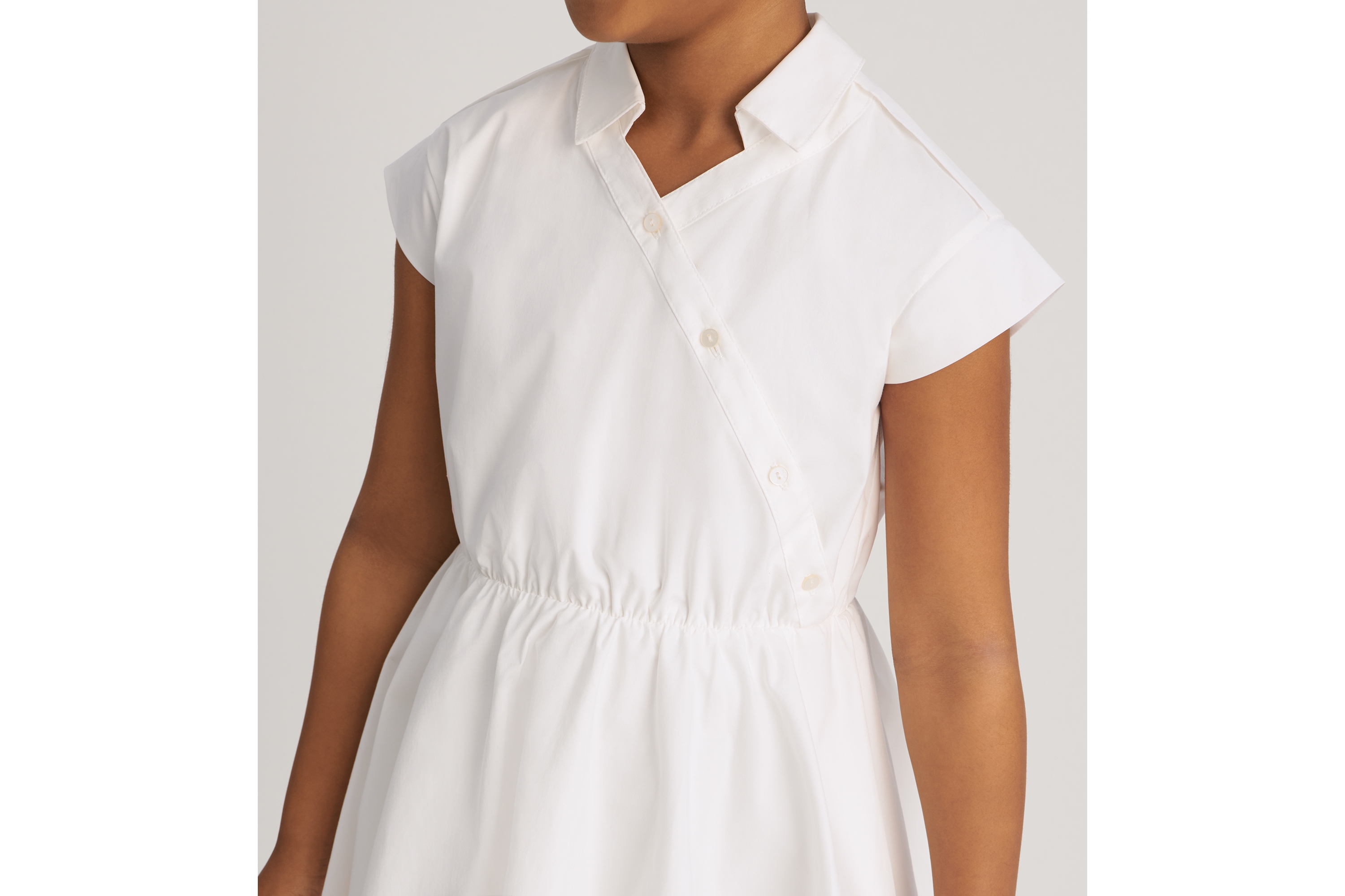 キッズ フレア ドレス コットンポプリン E02