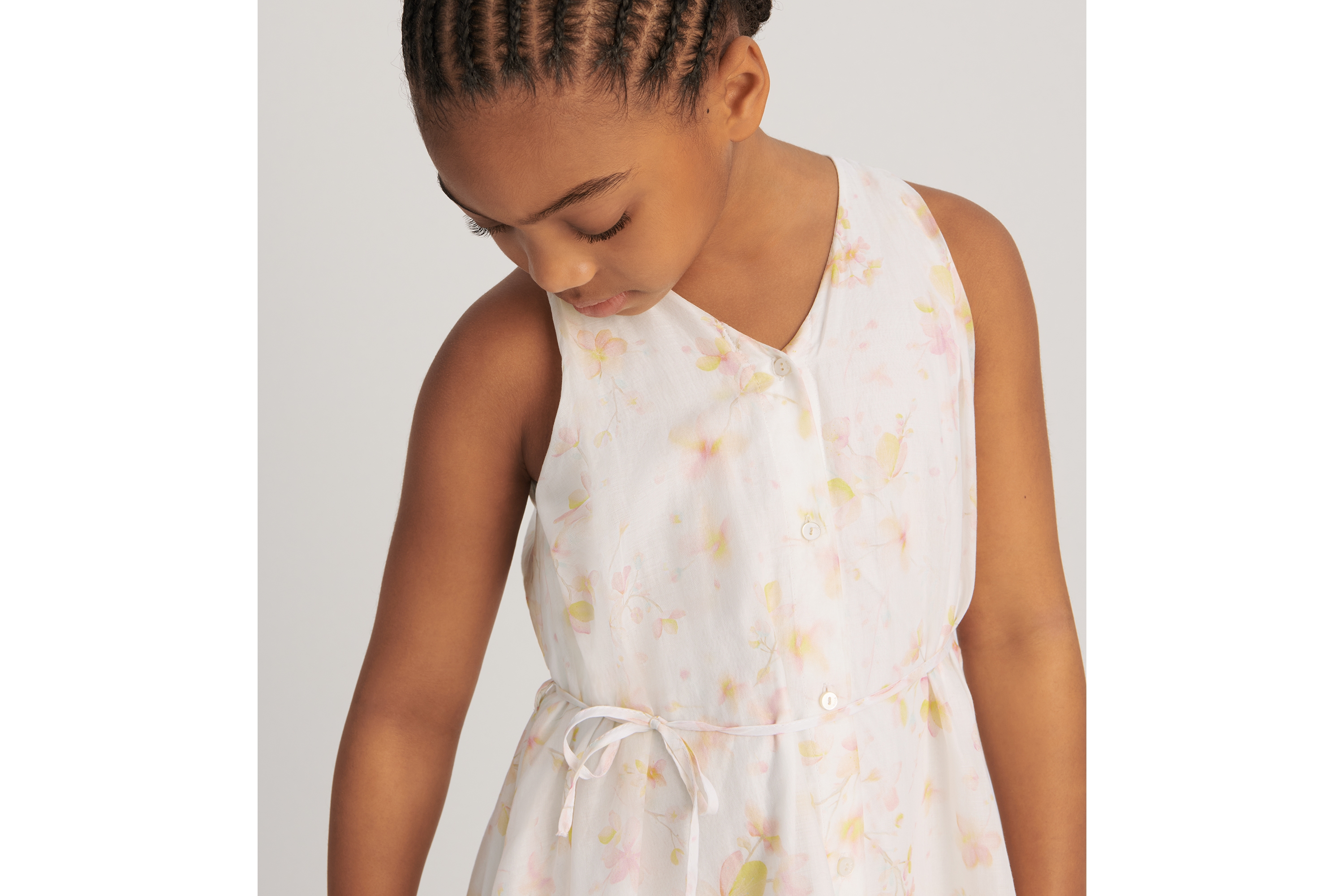 キッズ フレア ドレス コットンボイル E03