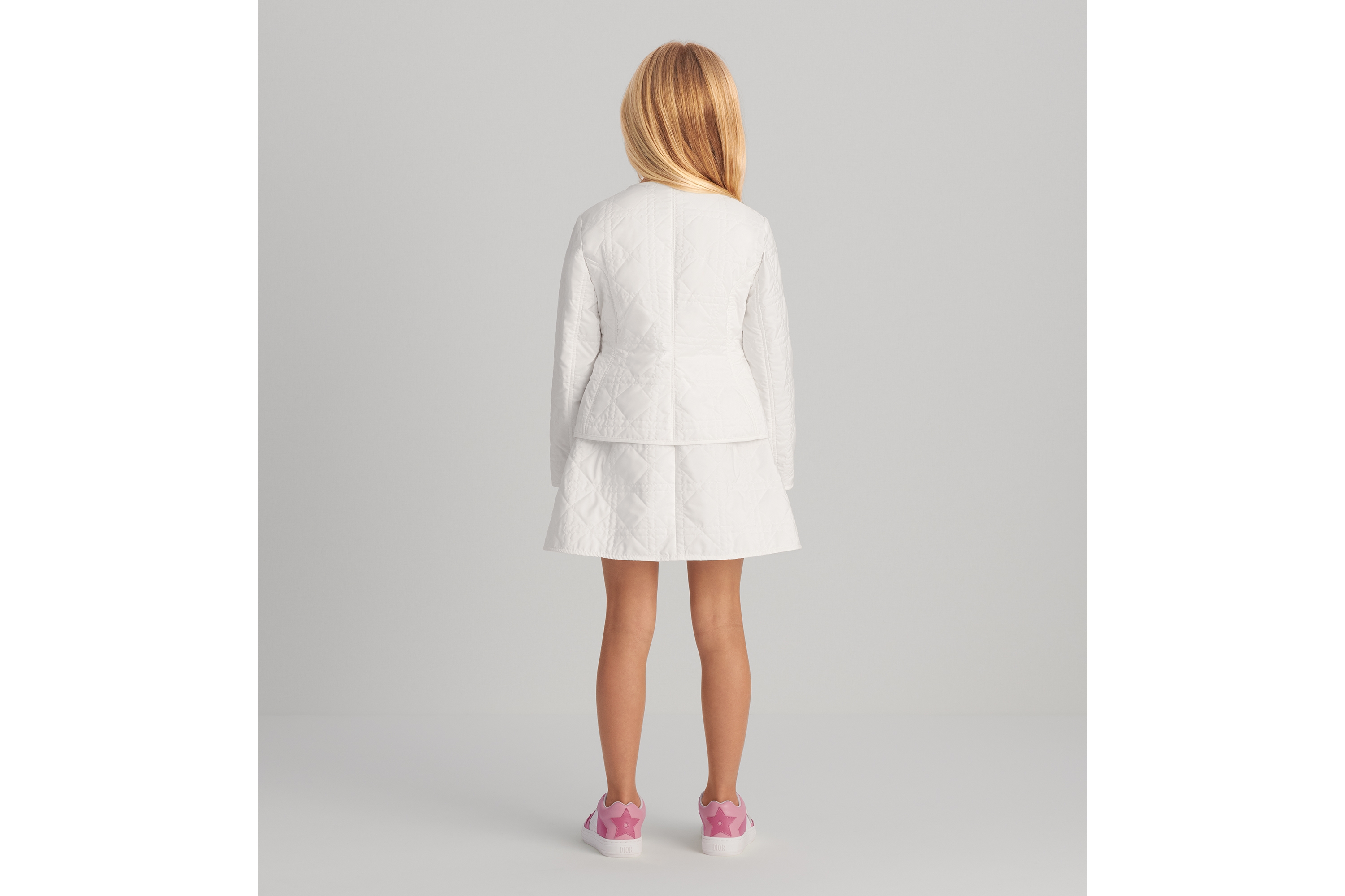 look_image_alt_prefix Jacke für Kinder Wasserabweisender Cannage Funktionsstoff in Elfenbeinfarbe E07