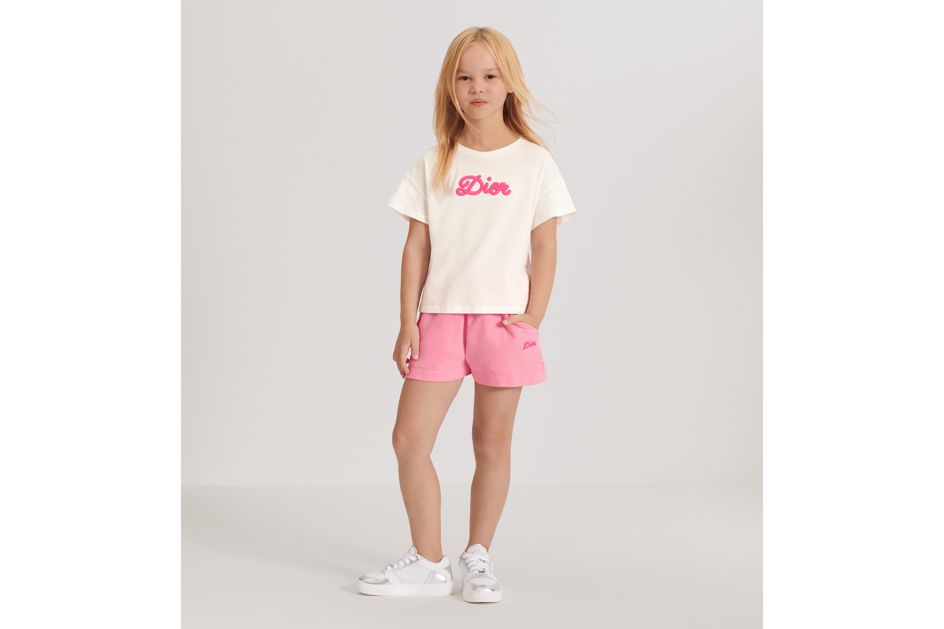 Look Kids' Shorts Pop Pink Cotton Fleece E01