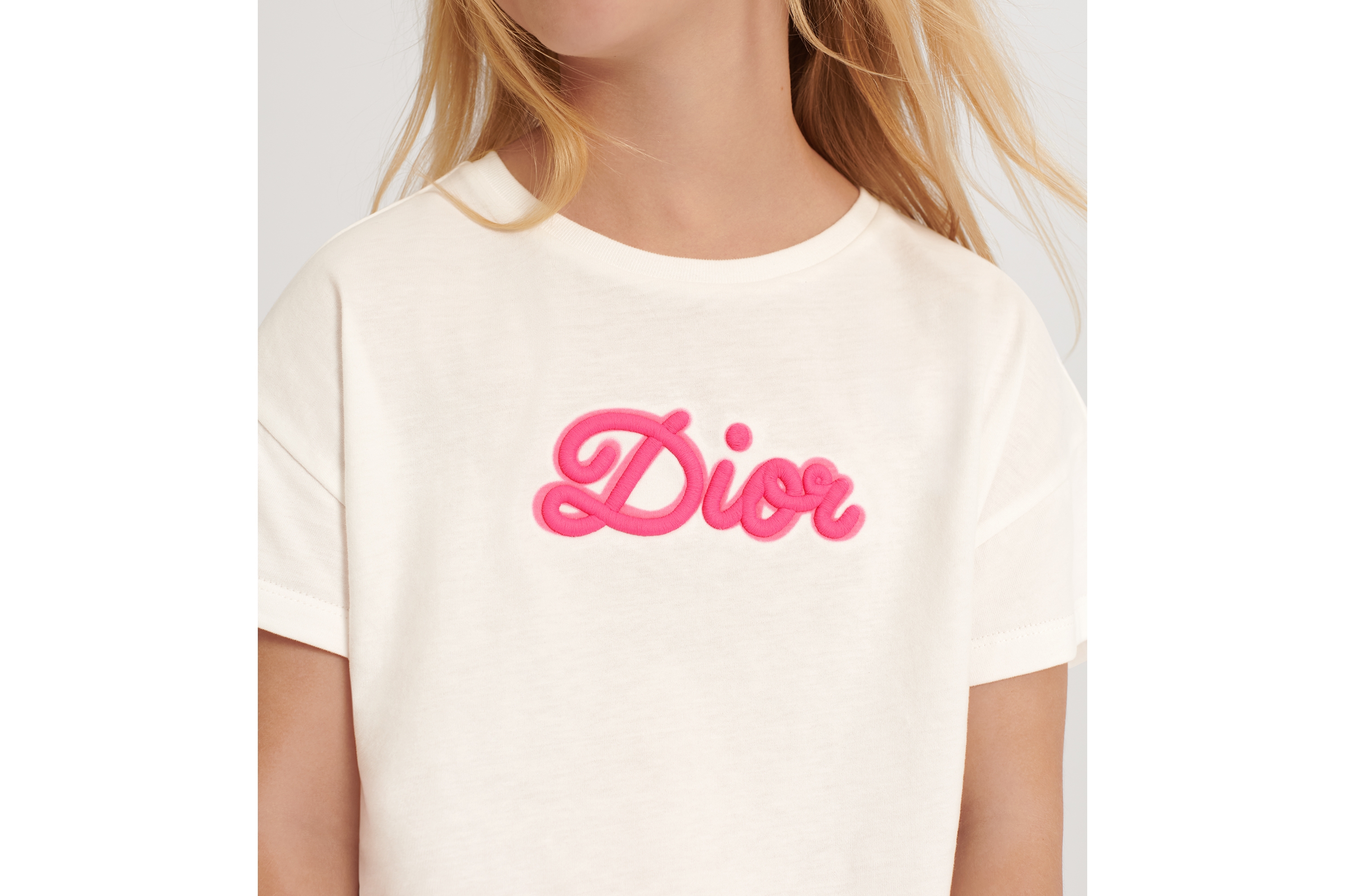 Kids' T-Shirt Ivory Cotton Jersey E02