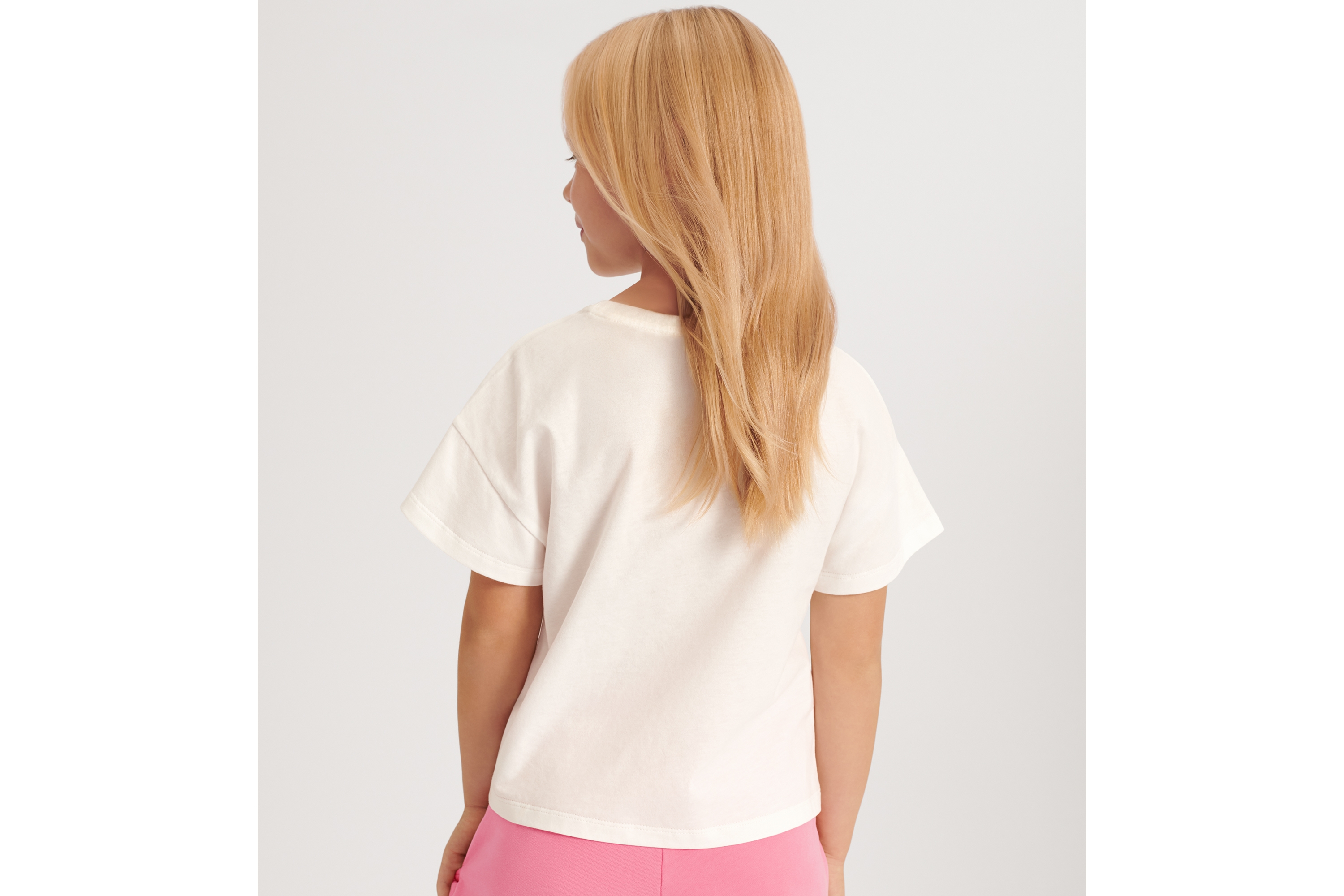 Look Kids' T-Shirt Ivory Cotton Jersey E04