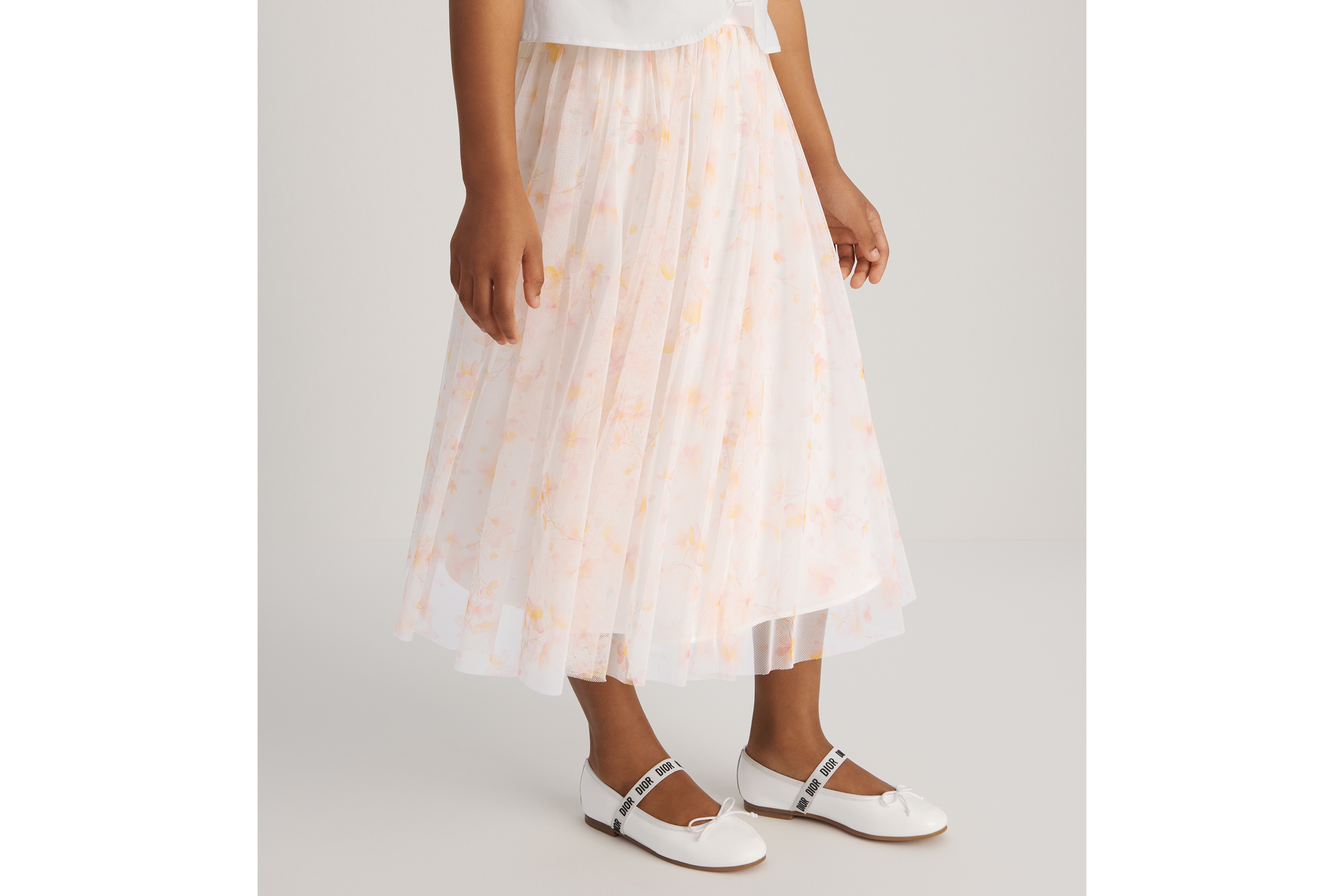 キッズ ロングスカート チュール E03