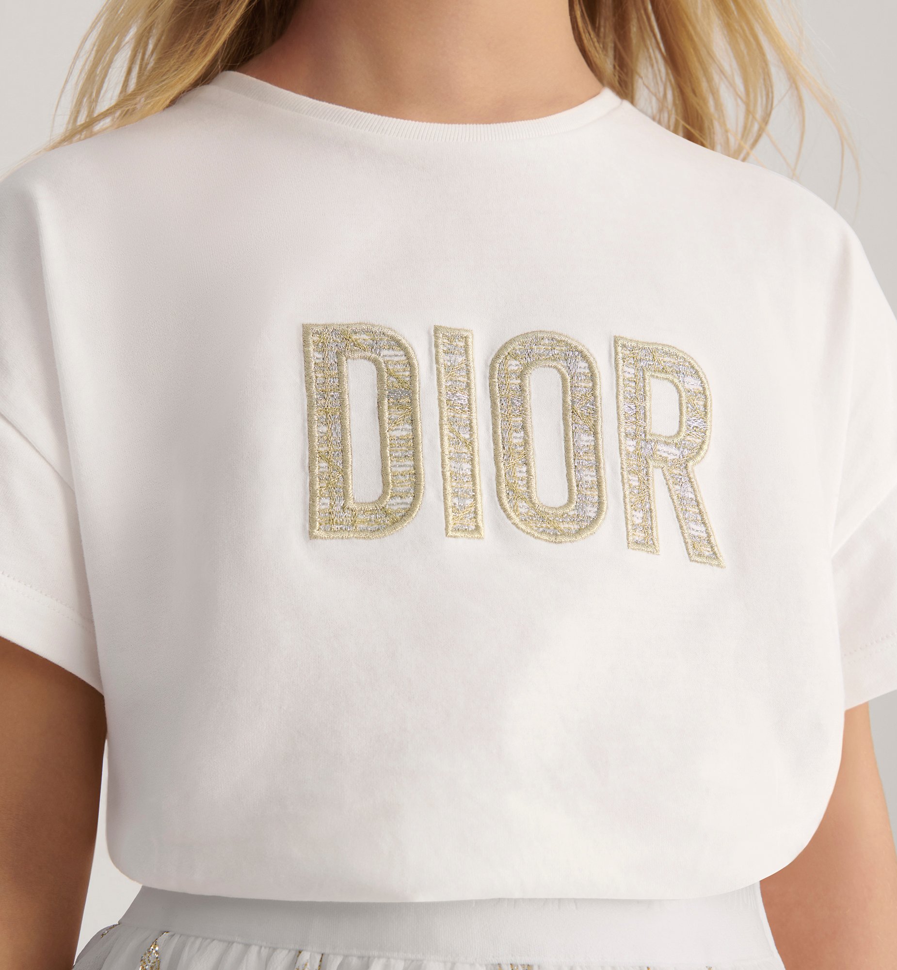 Kids' T-Shirt Ivory Cotton Jersey | DIOR Kids' T-Shirt Ivory Cotton Jersey | DIOR