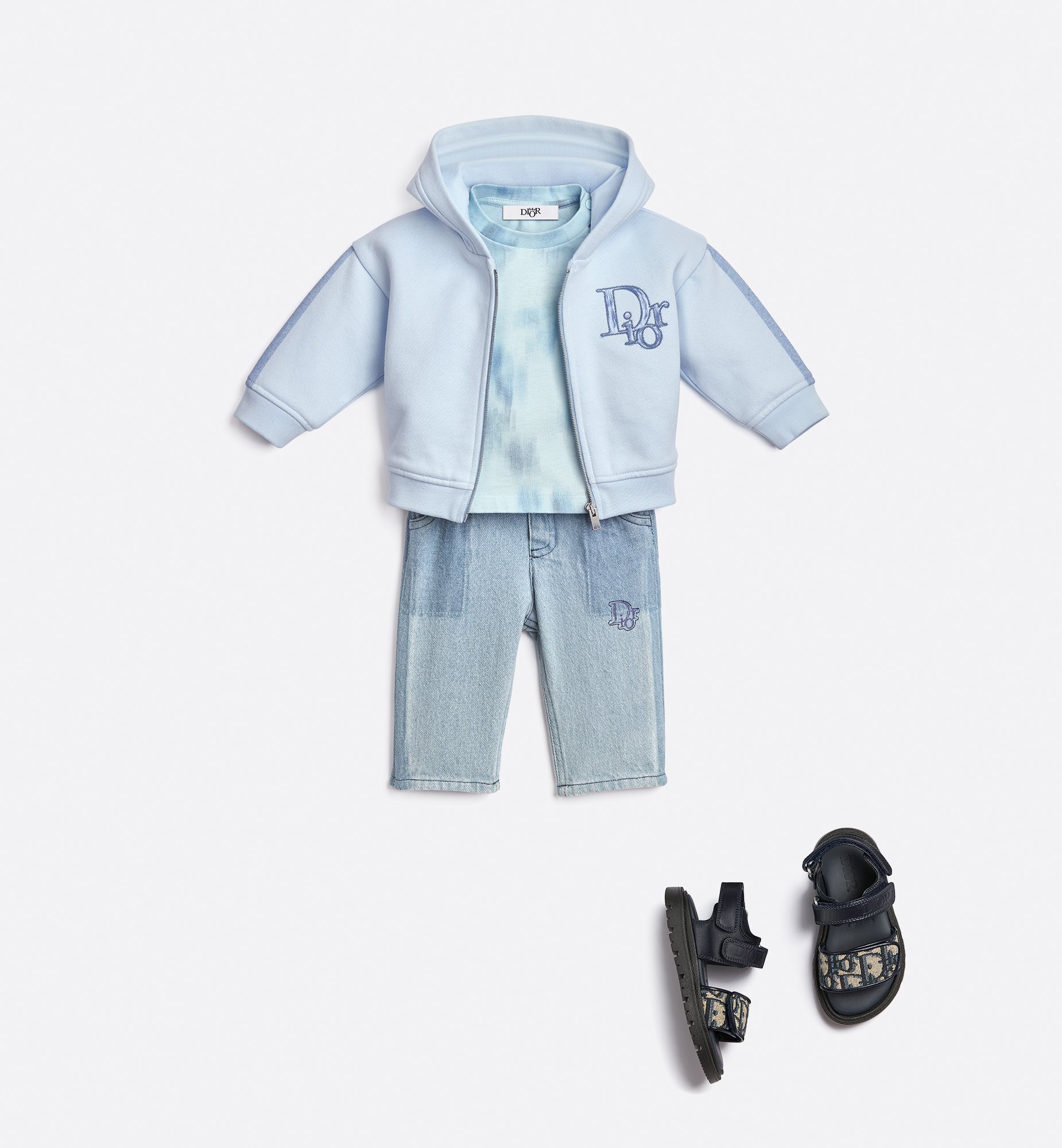 aria_look Baby Zipped Hooded Sweatshirt Back view
