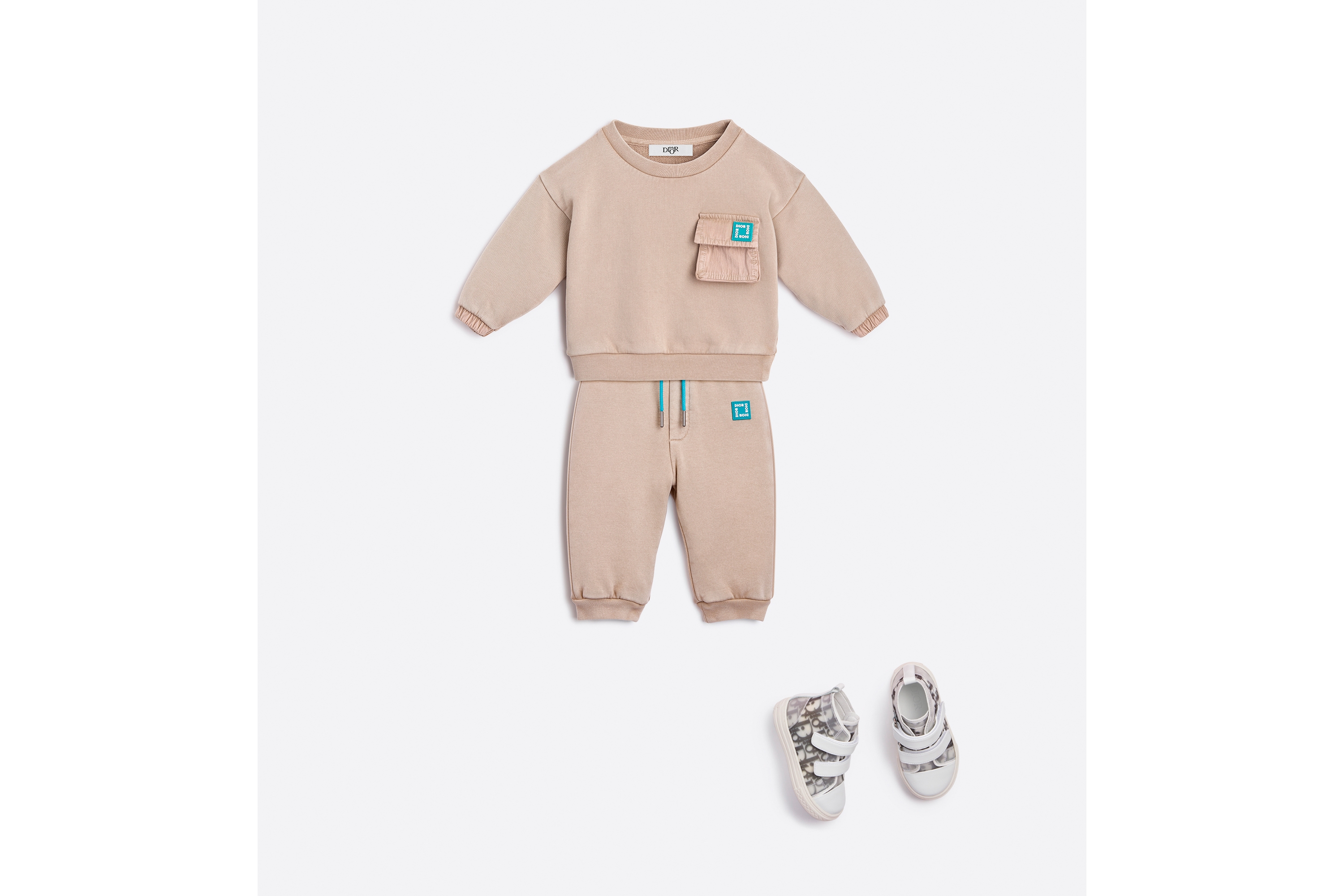 BABY DIOR スウェット トップス  ディオール 子供服 SIZE 4 Baby Sweatshirt Beige Cotton Fleece | DIOR