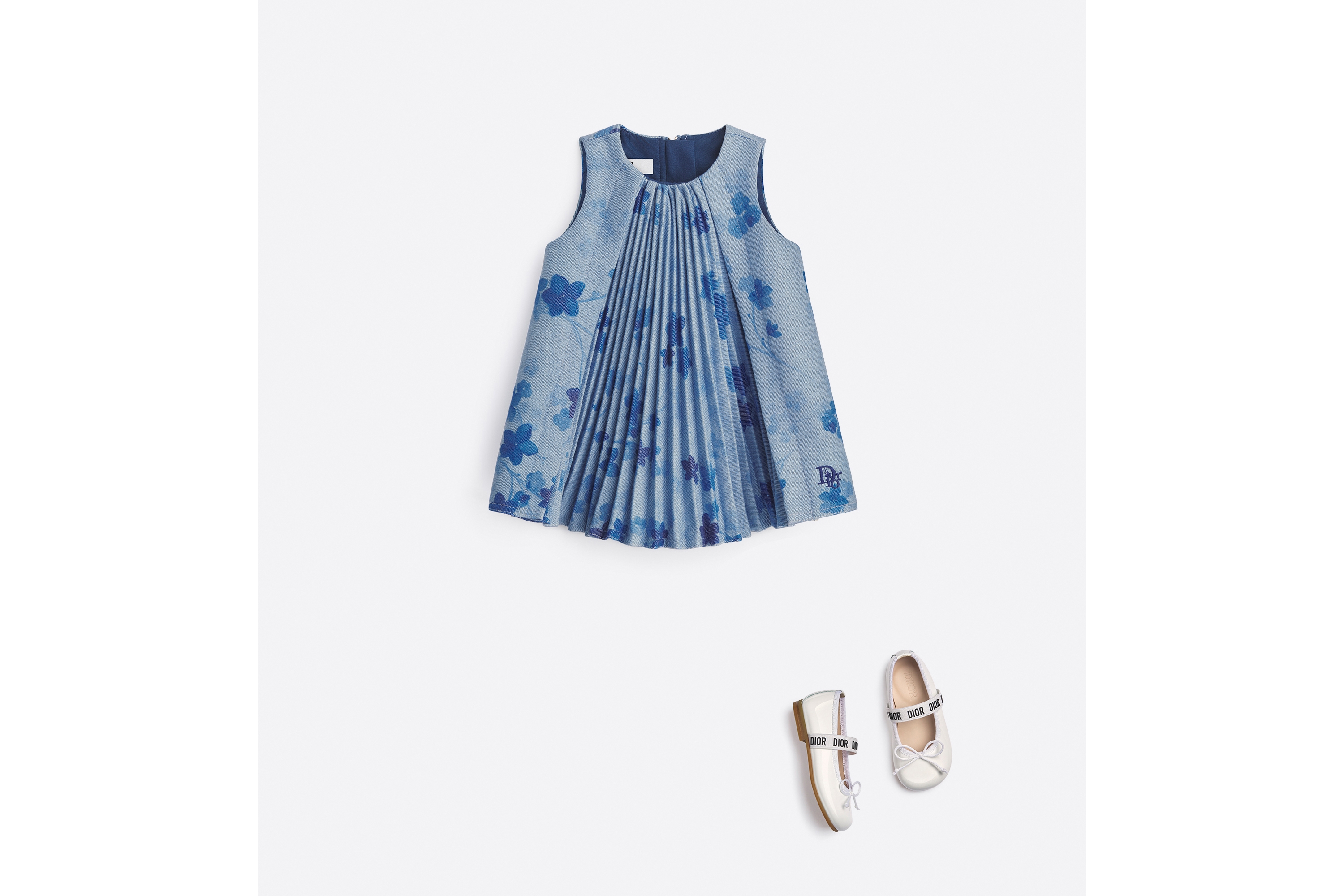 Look Baby Ballet Flat White Patent Calfskin E08