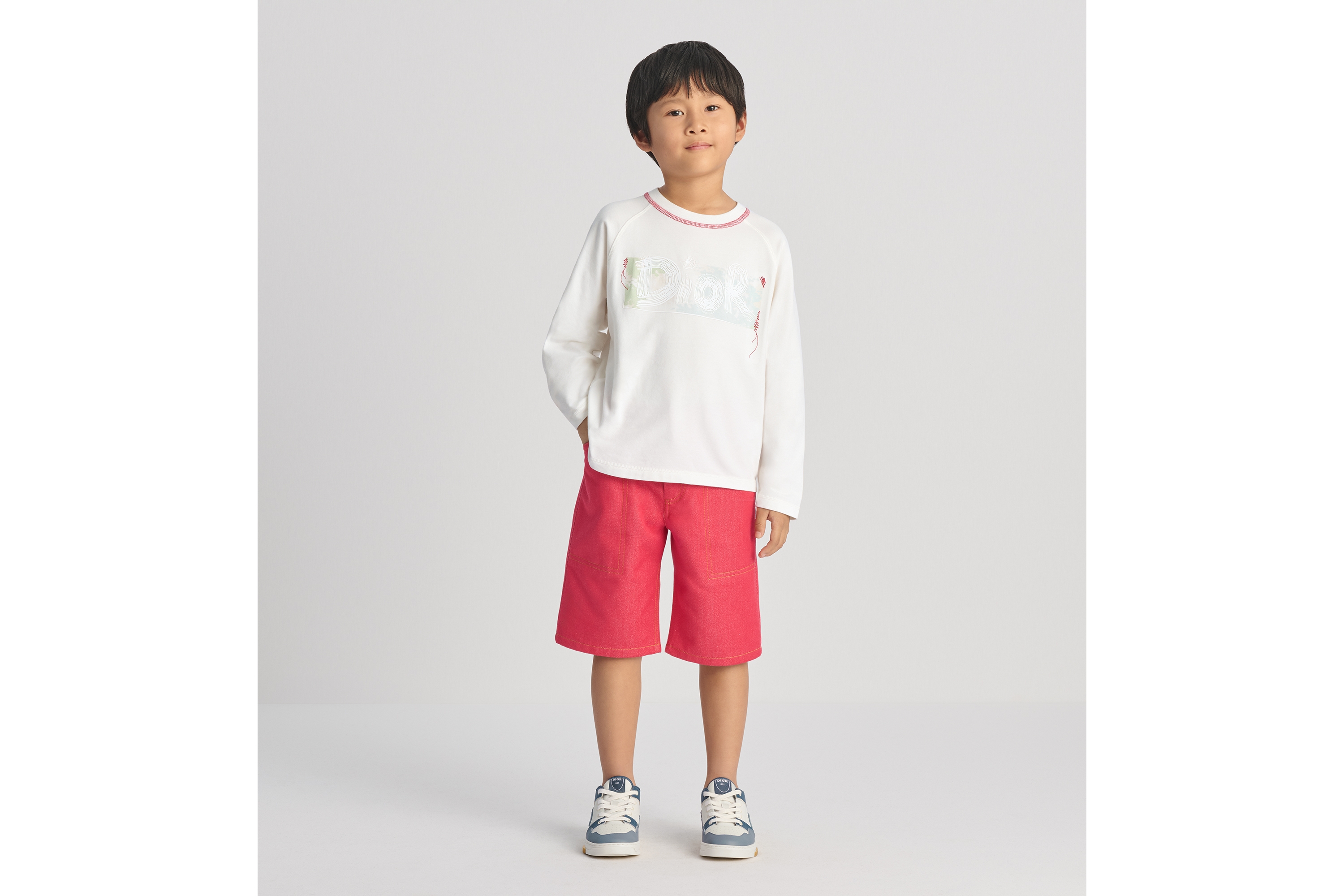 キッズ ロングスリーブ Tシャツ コットンジャージー E01