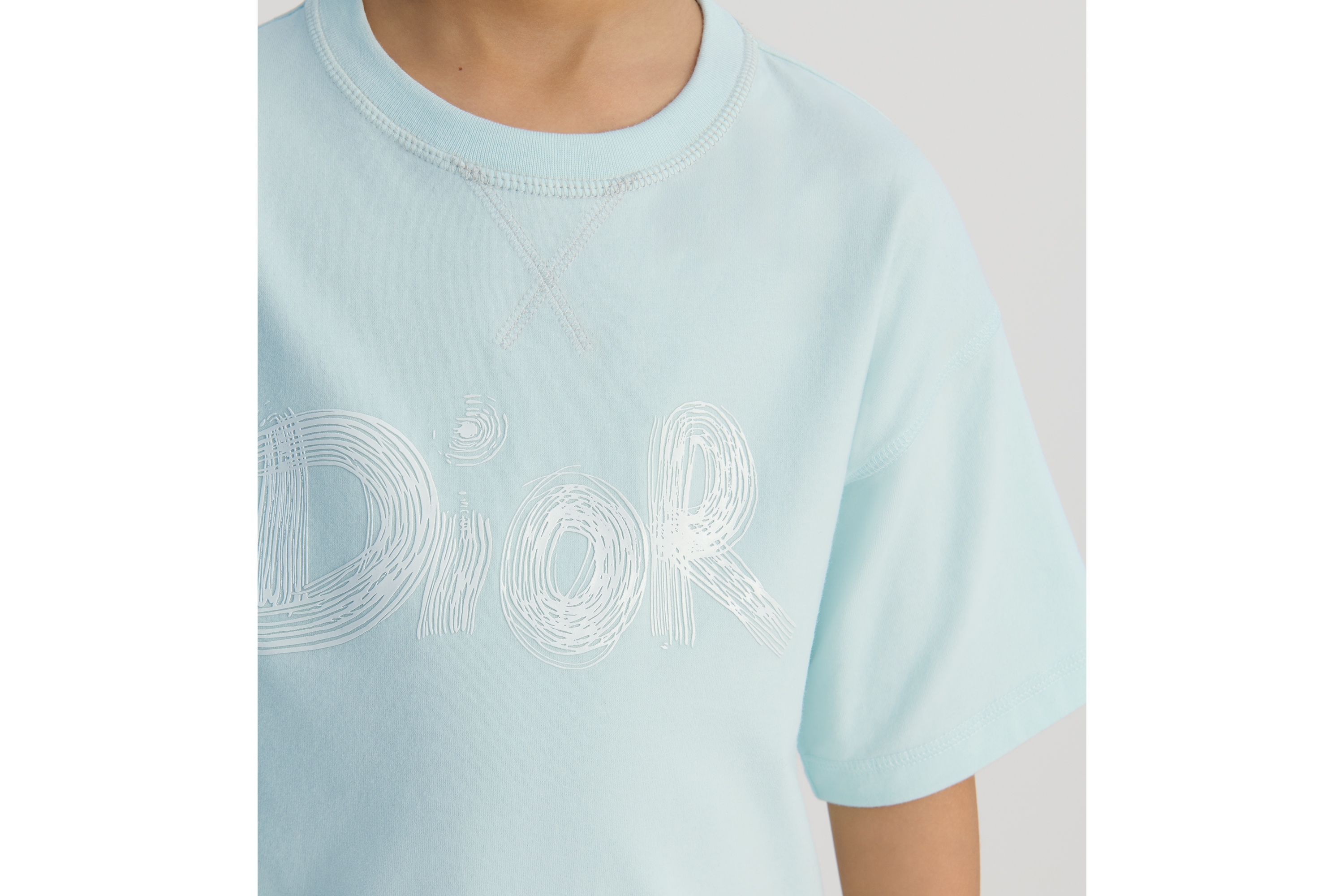 Look Kids' T-Shirt Celadon Cotton Jersey E02