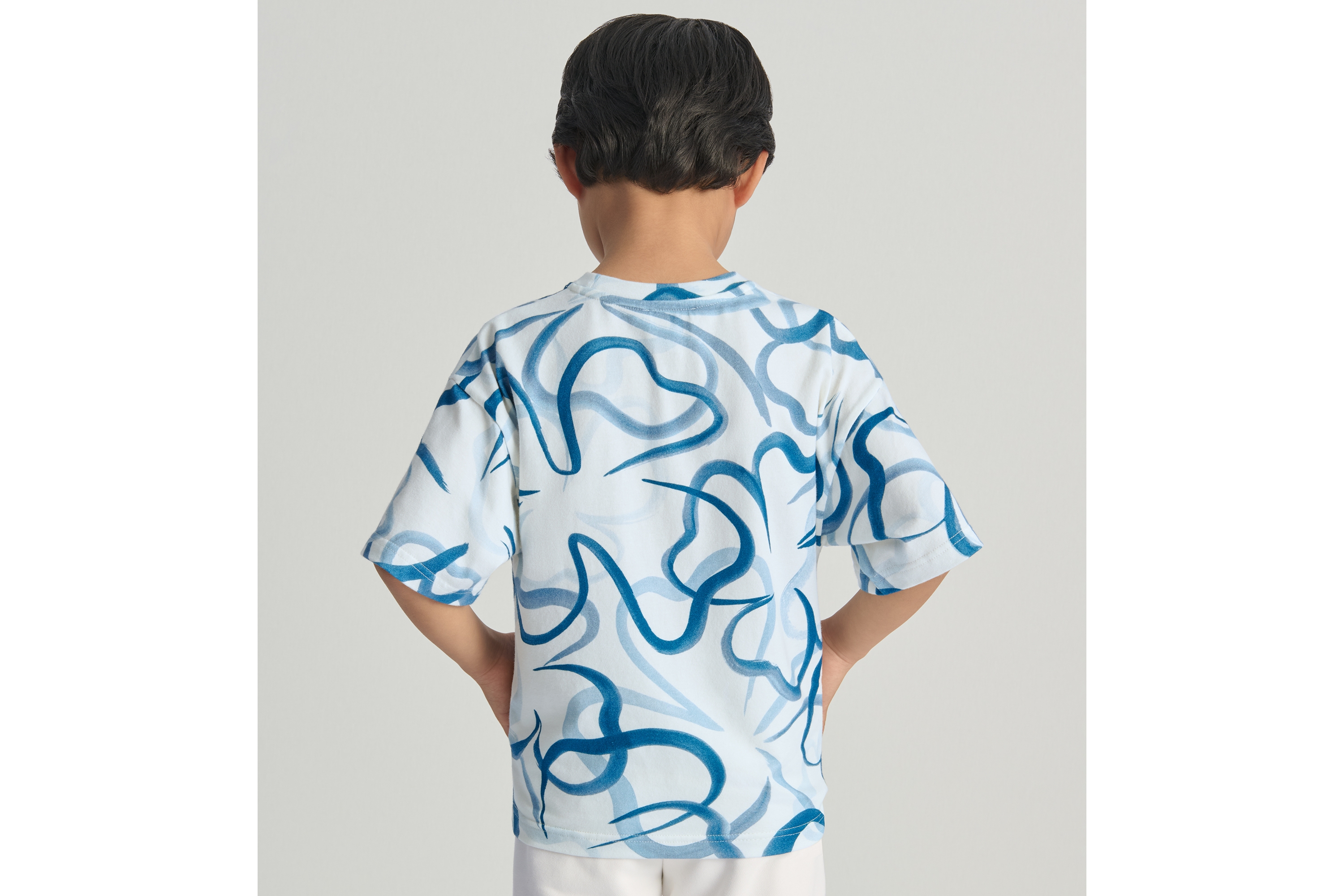 T-shirt per bambini Jersey di cotone color vaniglia