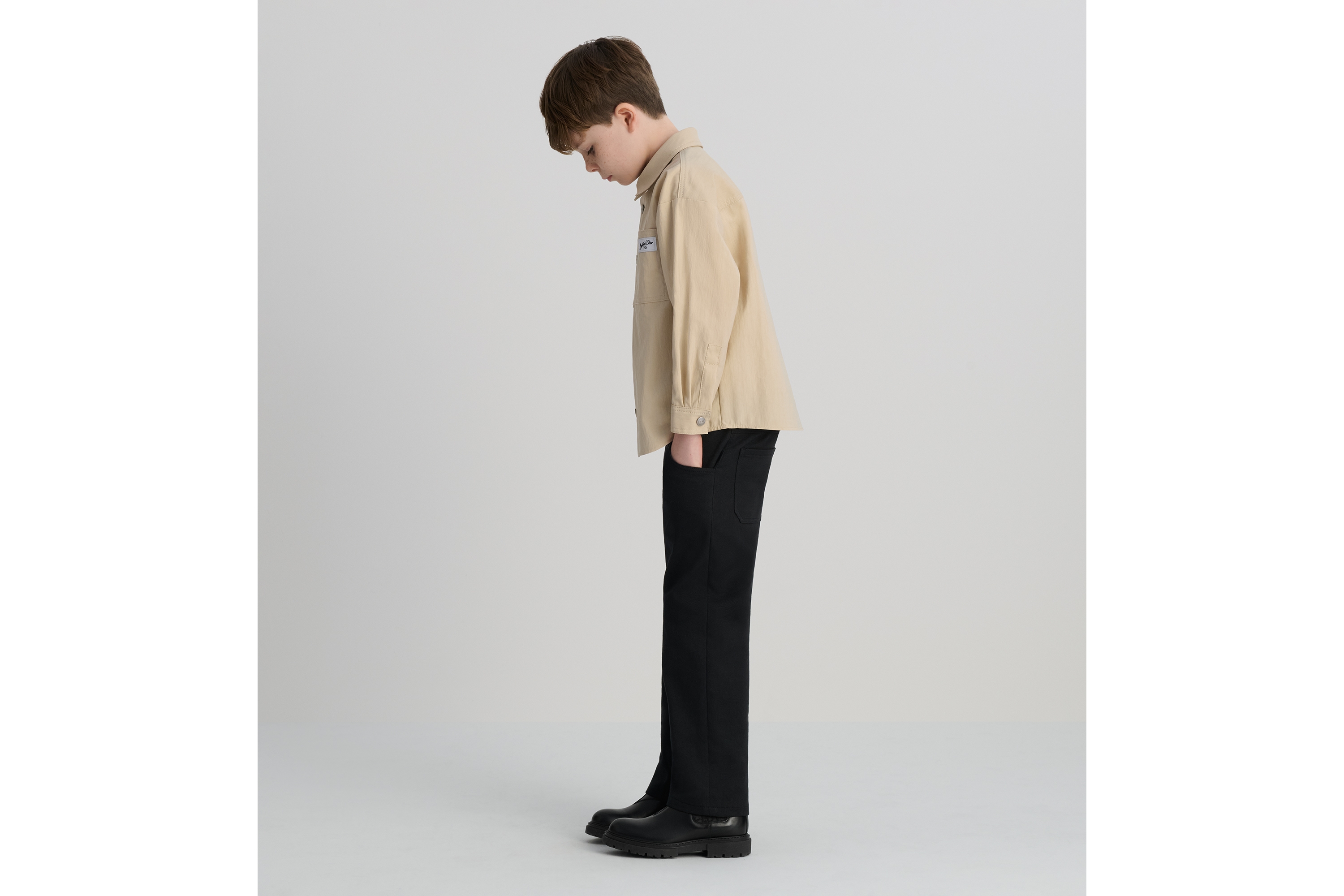 Look Kids' Shirt Beige Technical Fabric E01