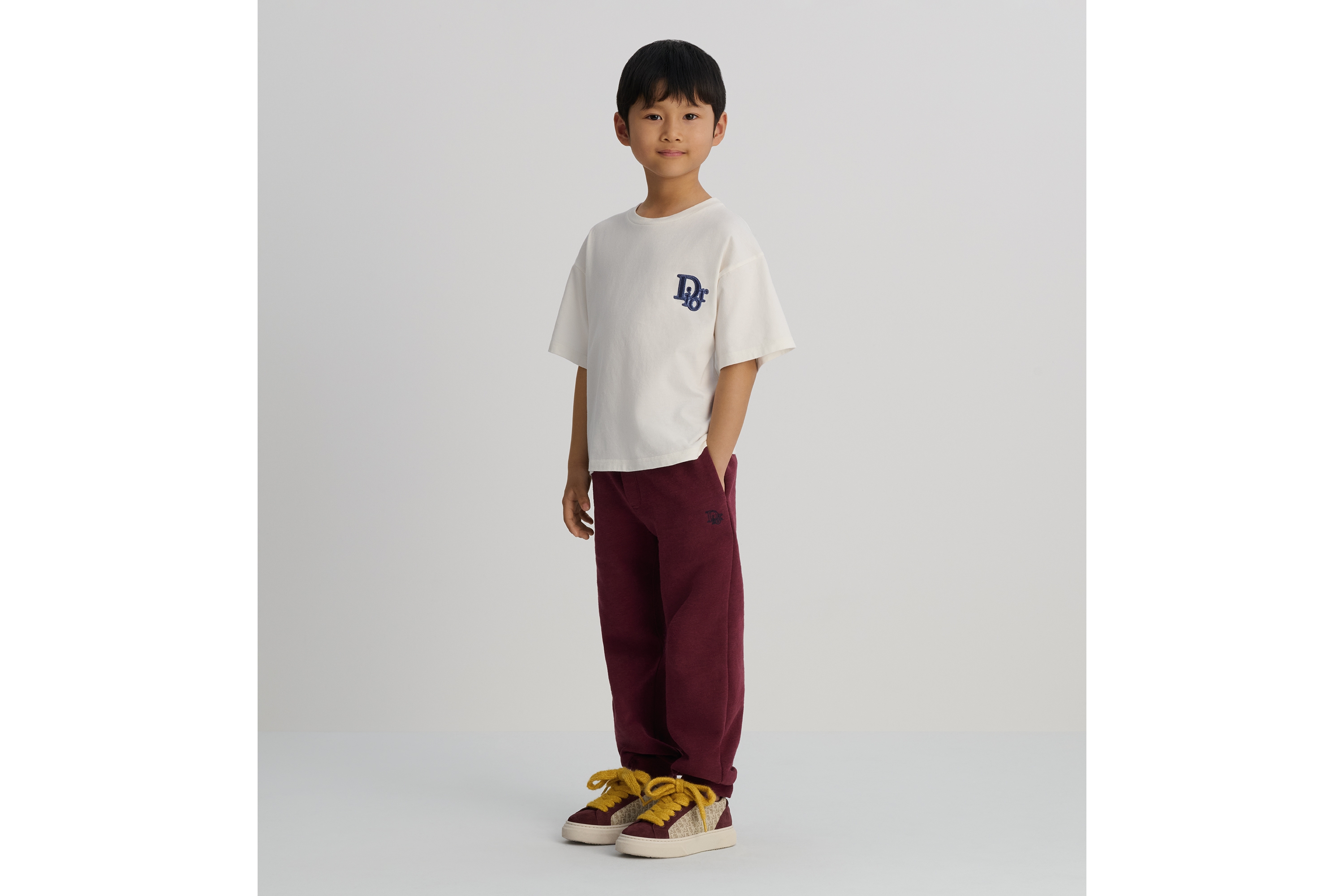 Look Kids' T-Shirt Ivory Cotton Jersey E01