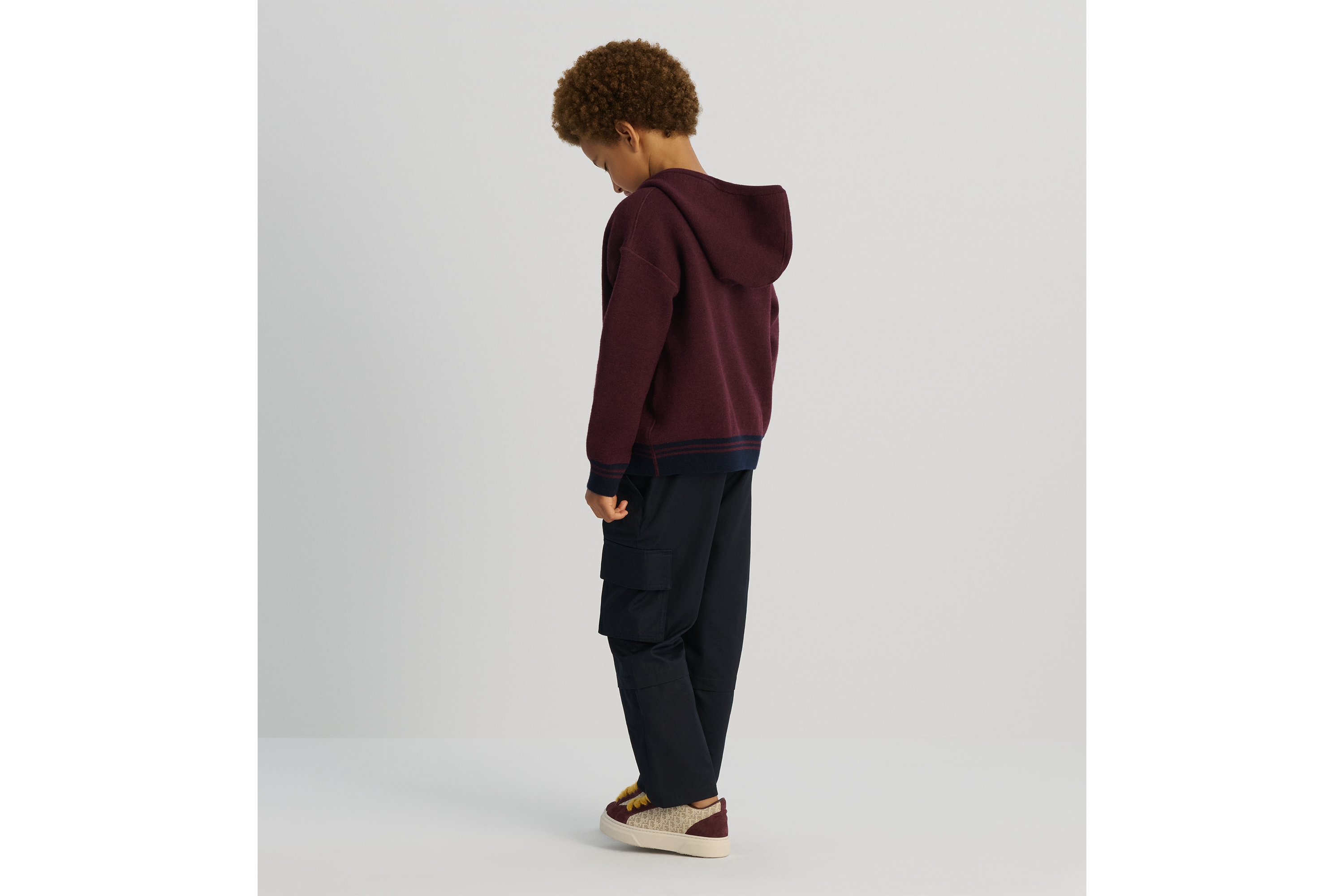 Kids' Reversible Zipped Cardigan with Hood