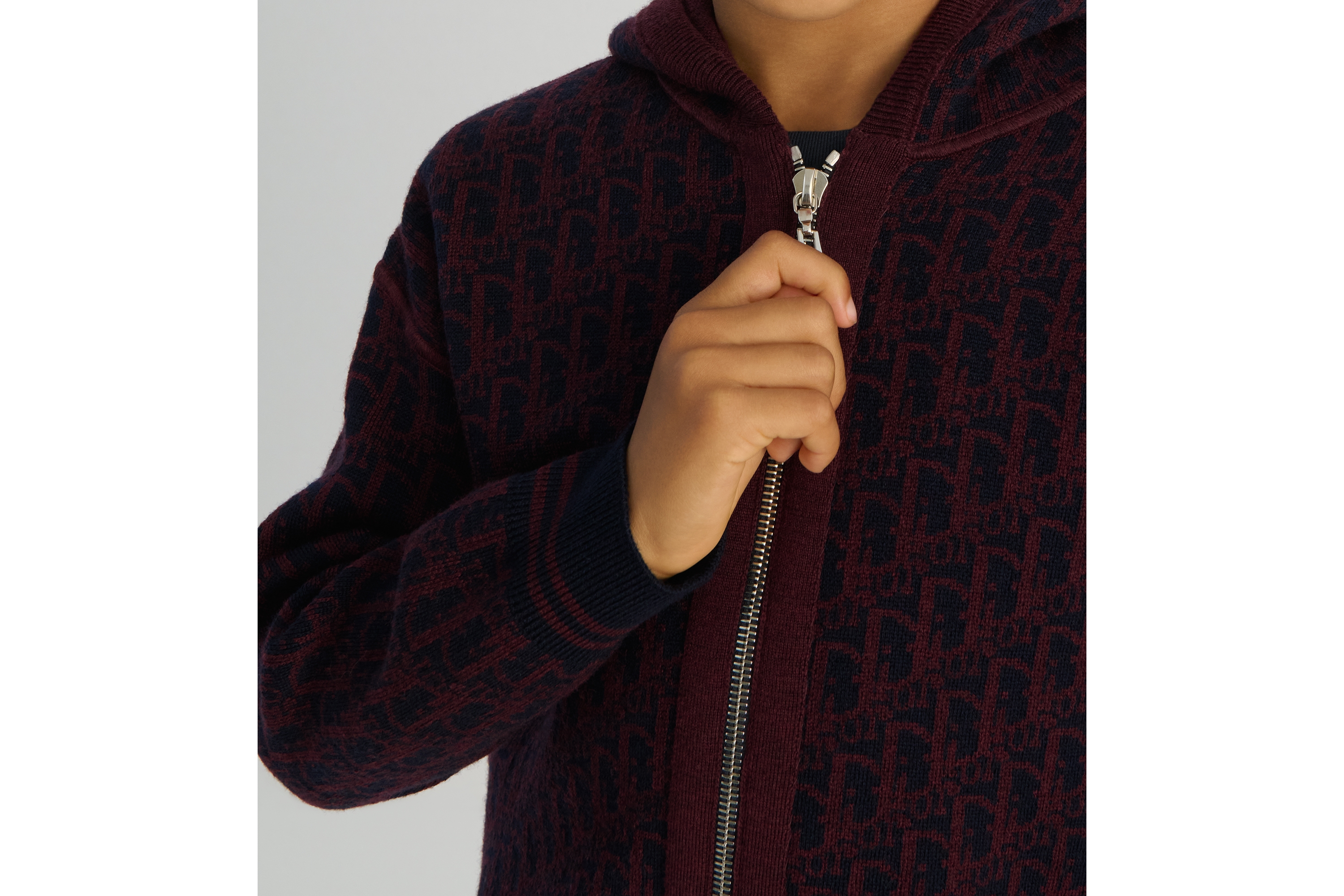 Kids' Reversible Zipped Cardigan with Hood
