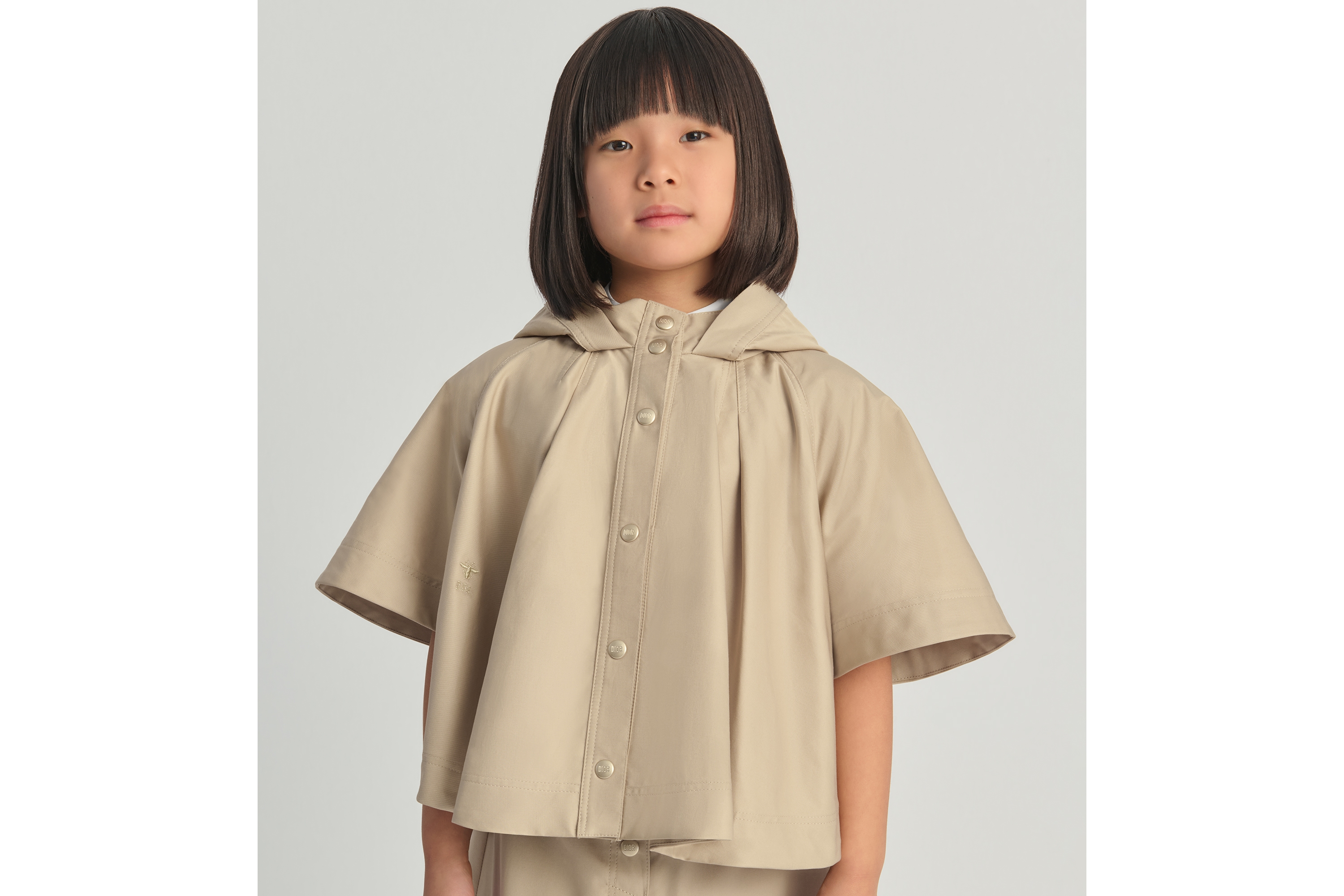 キッズ ケープ コットンギャバジン E04