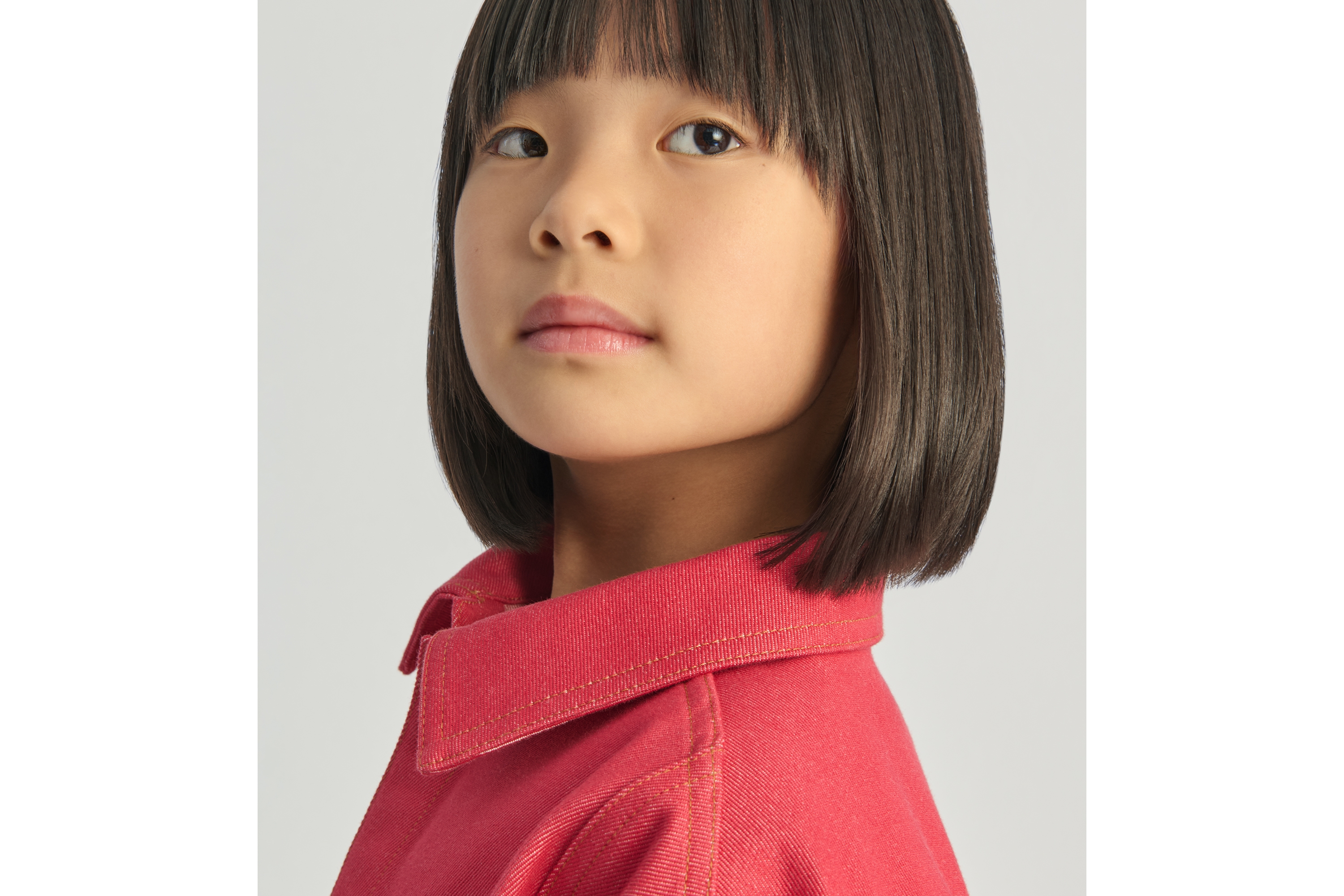 look_image_alt_prefix キッズ ジャケット デニムエフェクト コットンギャバジン E06