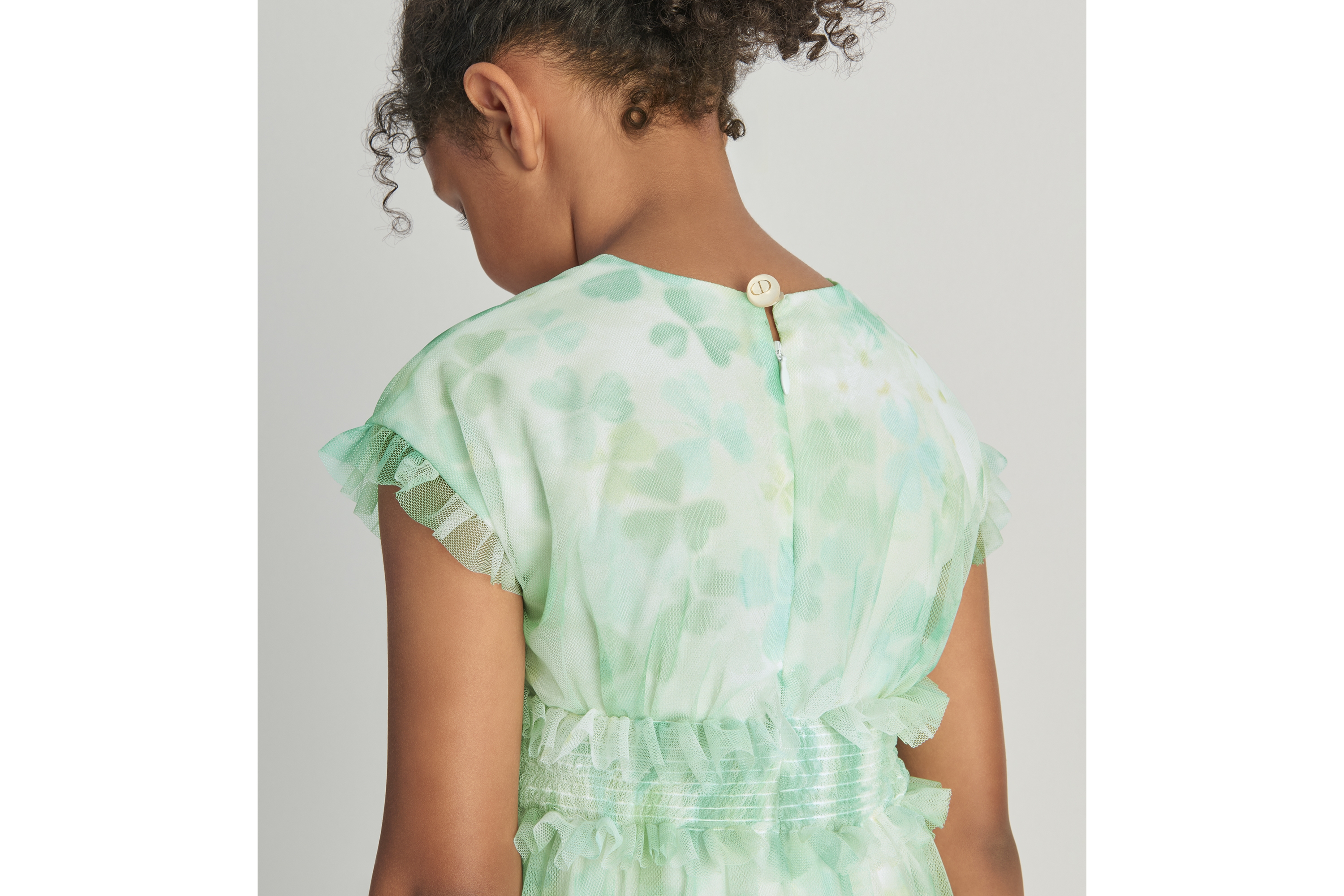 キッズ フレアドレス クローバー チュール E03