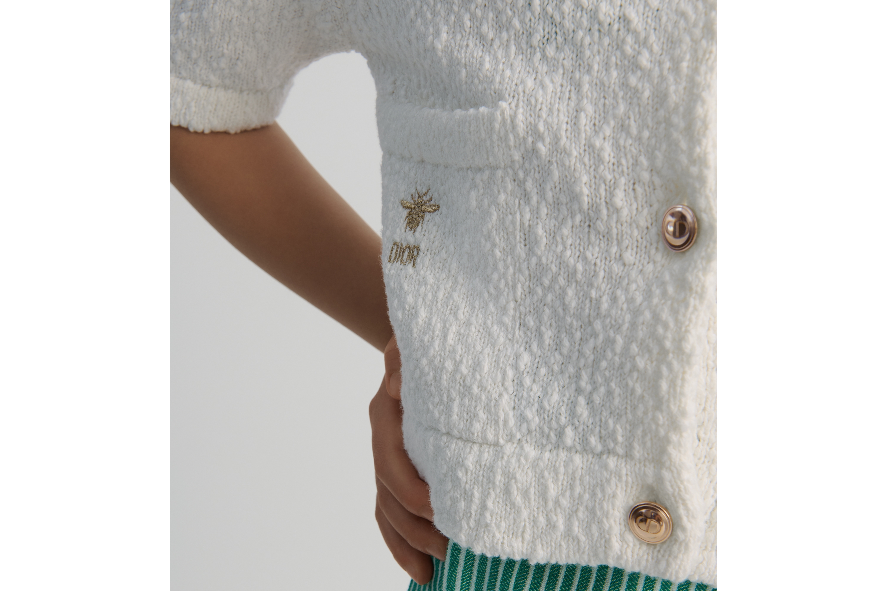 Look Kids' Small Multifunctional Bag Gray Dior Oblique Jacquard E07