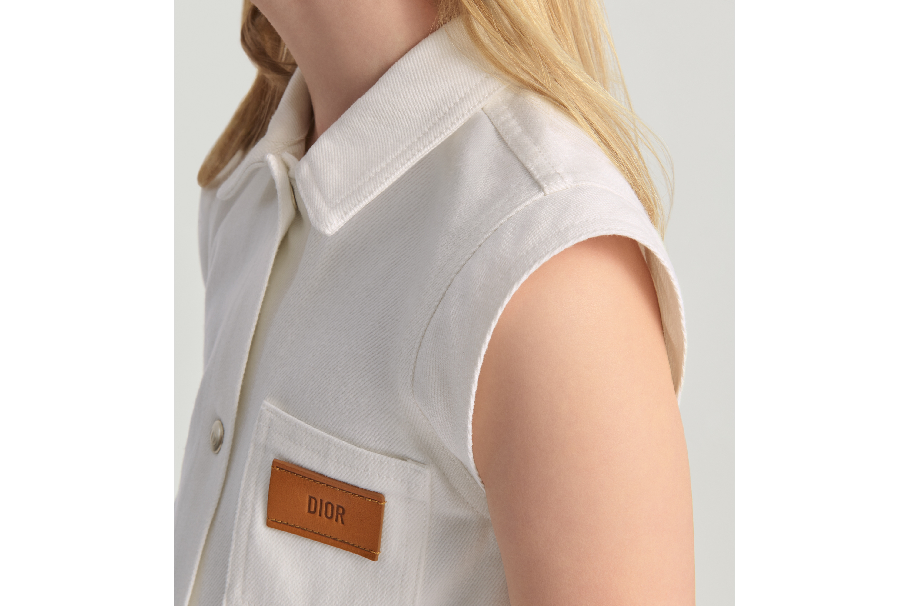 キッズ Aラインドレス コットンデニム E02