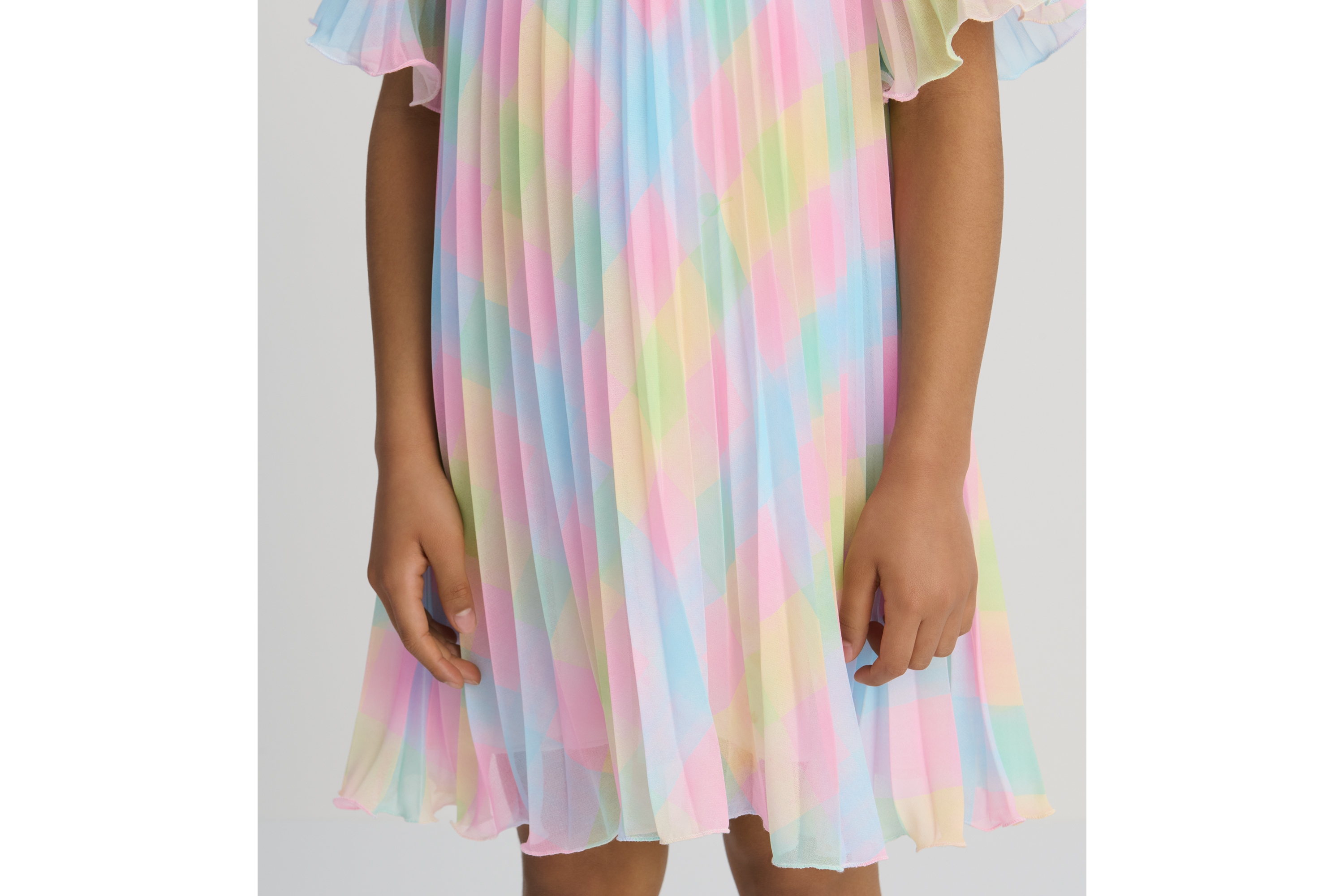 look_image_alt_prefix キッズ フレアドレス プリーツシフォン E02