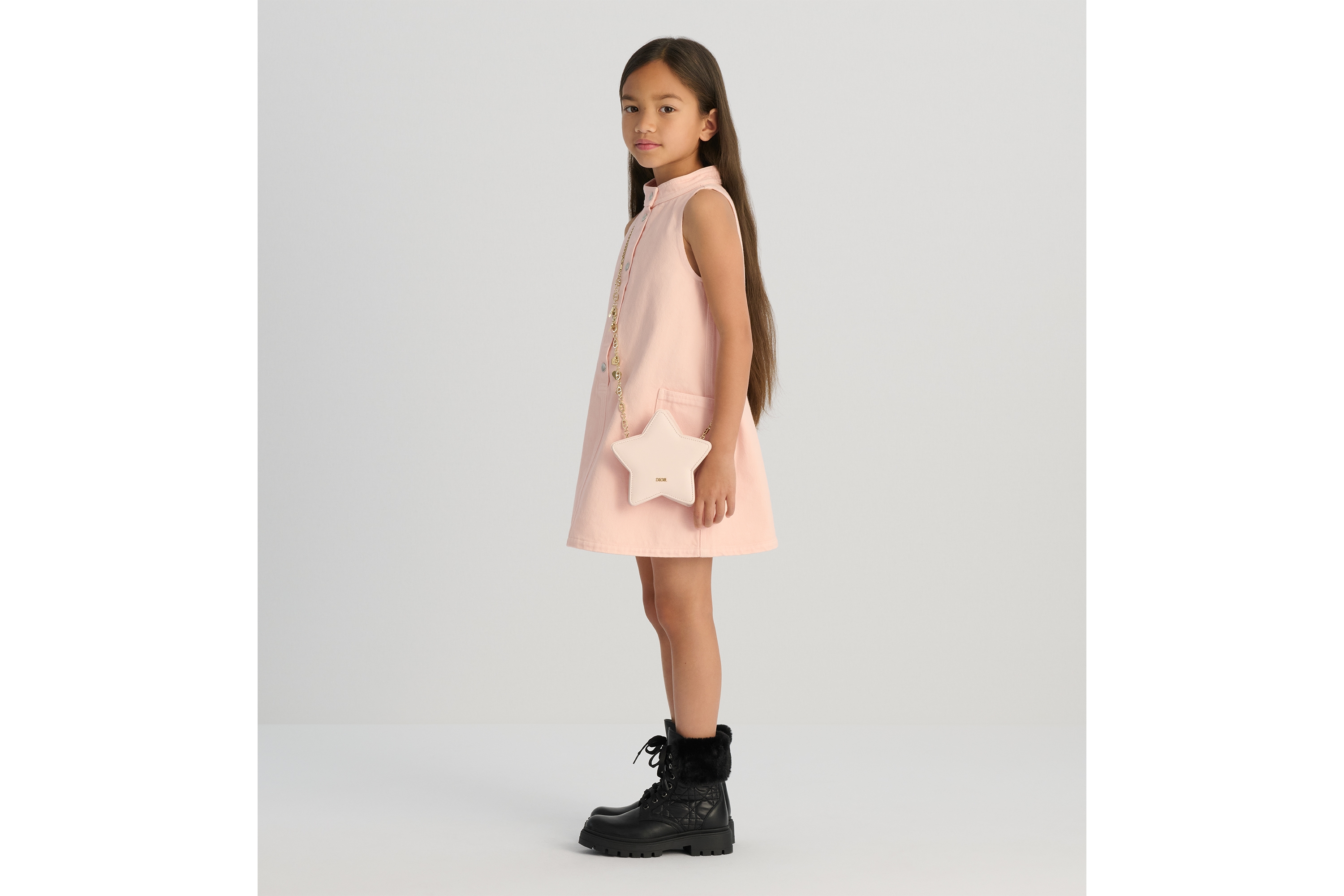 Look Kids' Mini Star Bag Pale Pink Lambskin E21