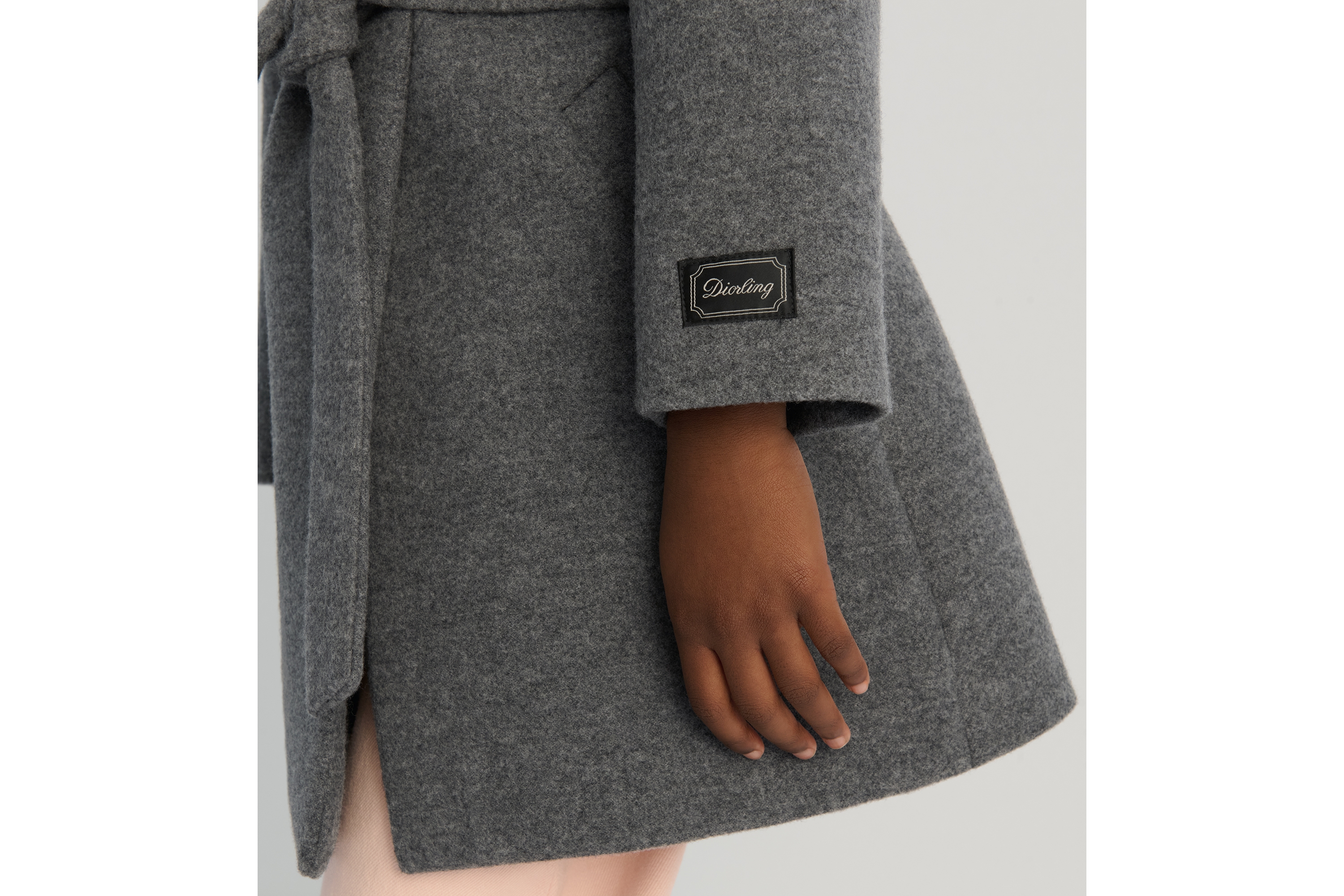 Look Kids' Coat Gray Wool E04