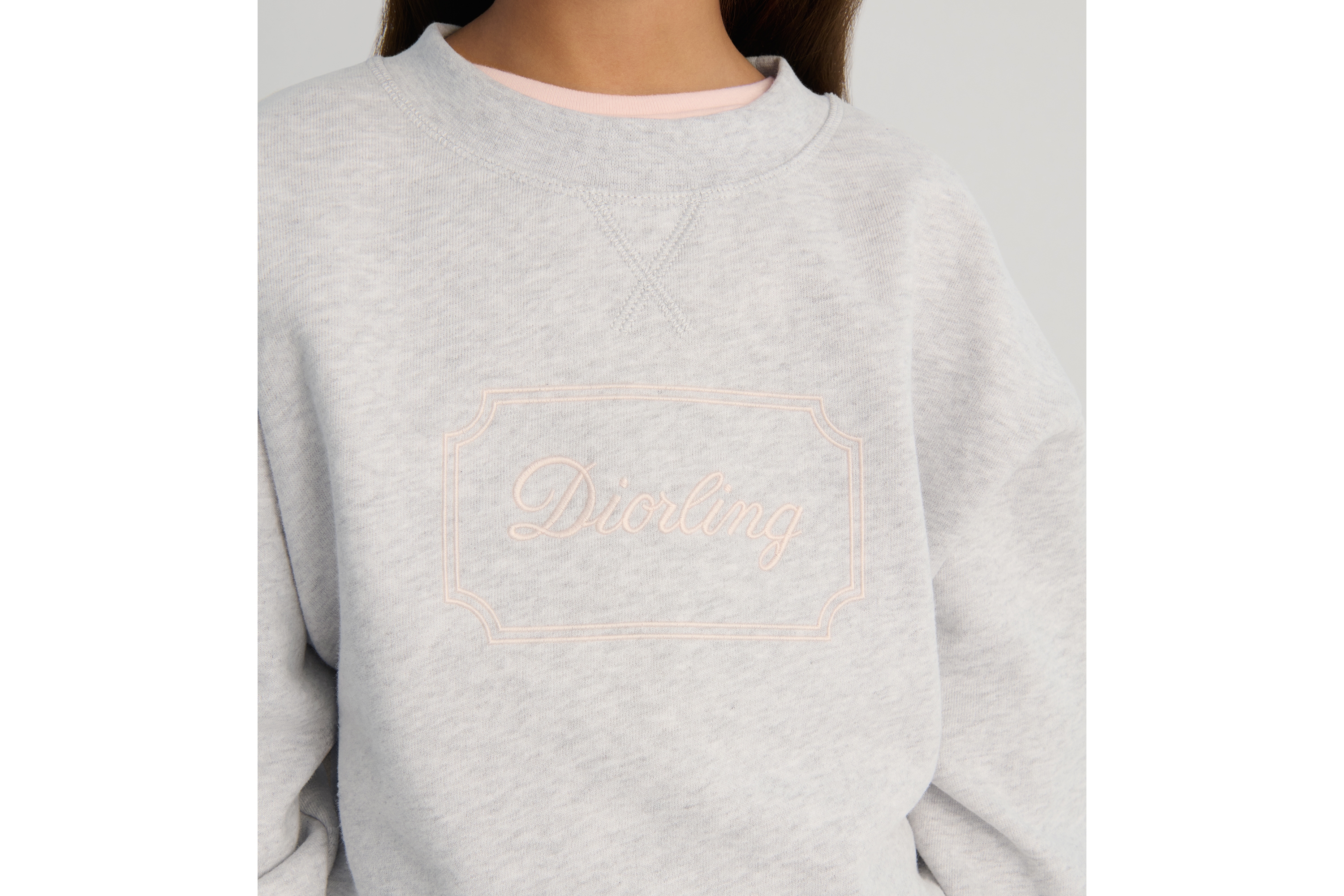 Look Kids' Sweatshirt Heathered Gray Cotton Fleece E04