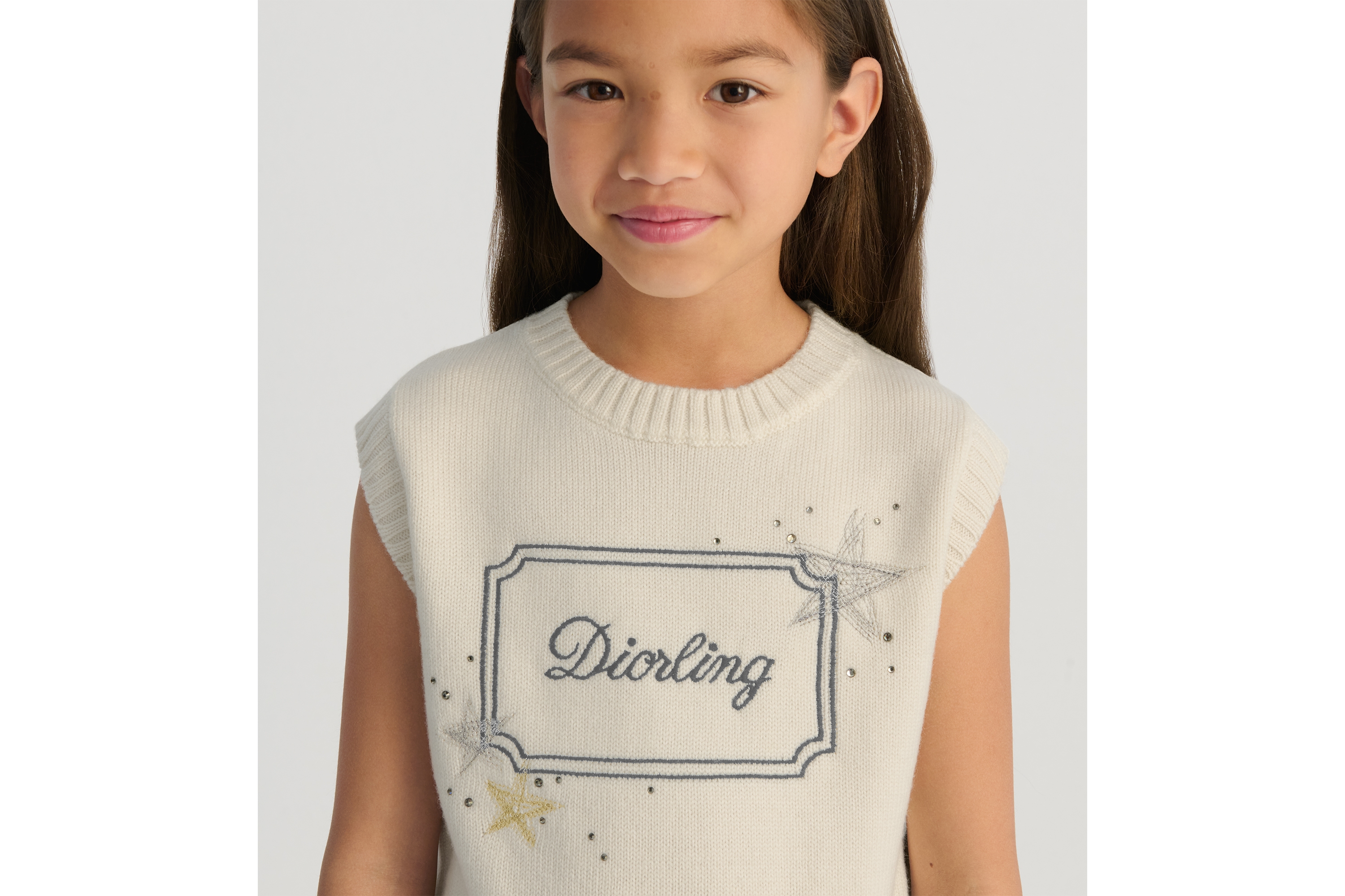 キッズ セーターベスト ウールニット E07