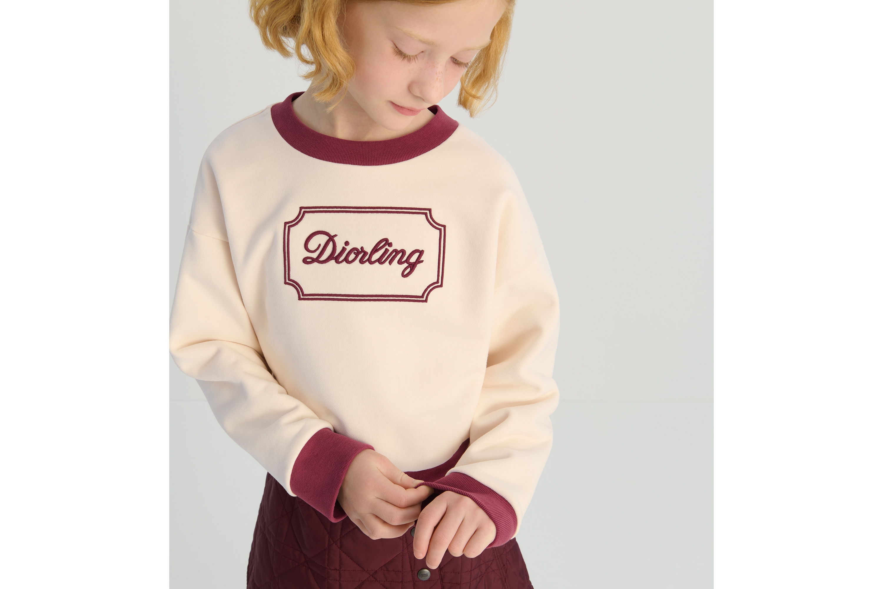 Look Kids' Scrunchies Black, Pale Pink and Burgundy Cannage Technical Fabric E01