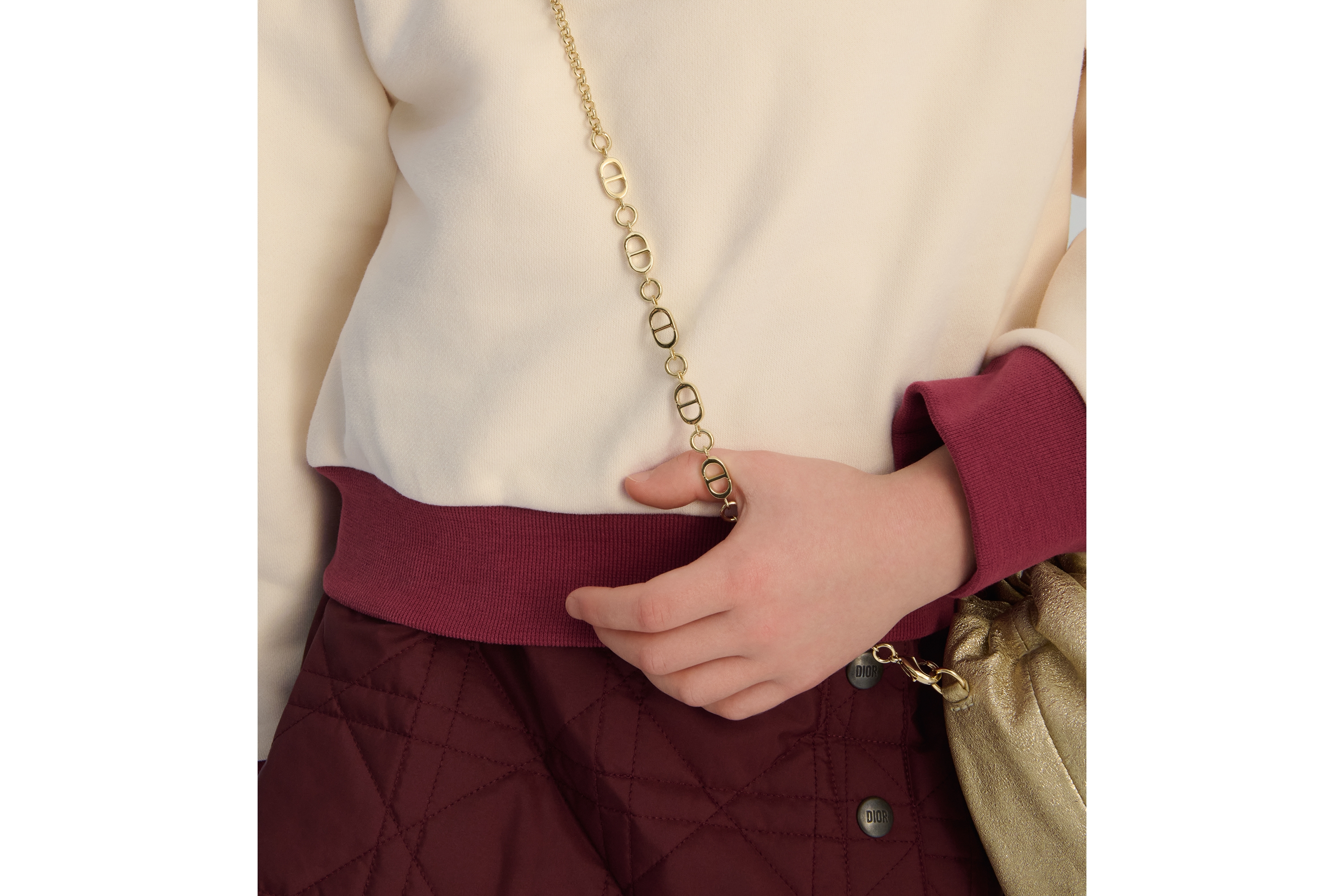 Look Kids' Purse Metallic Gold-Tone Lambskin E20