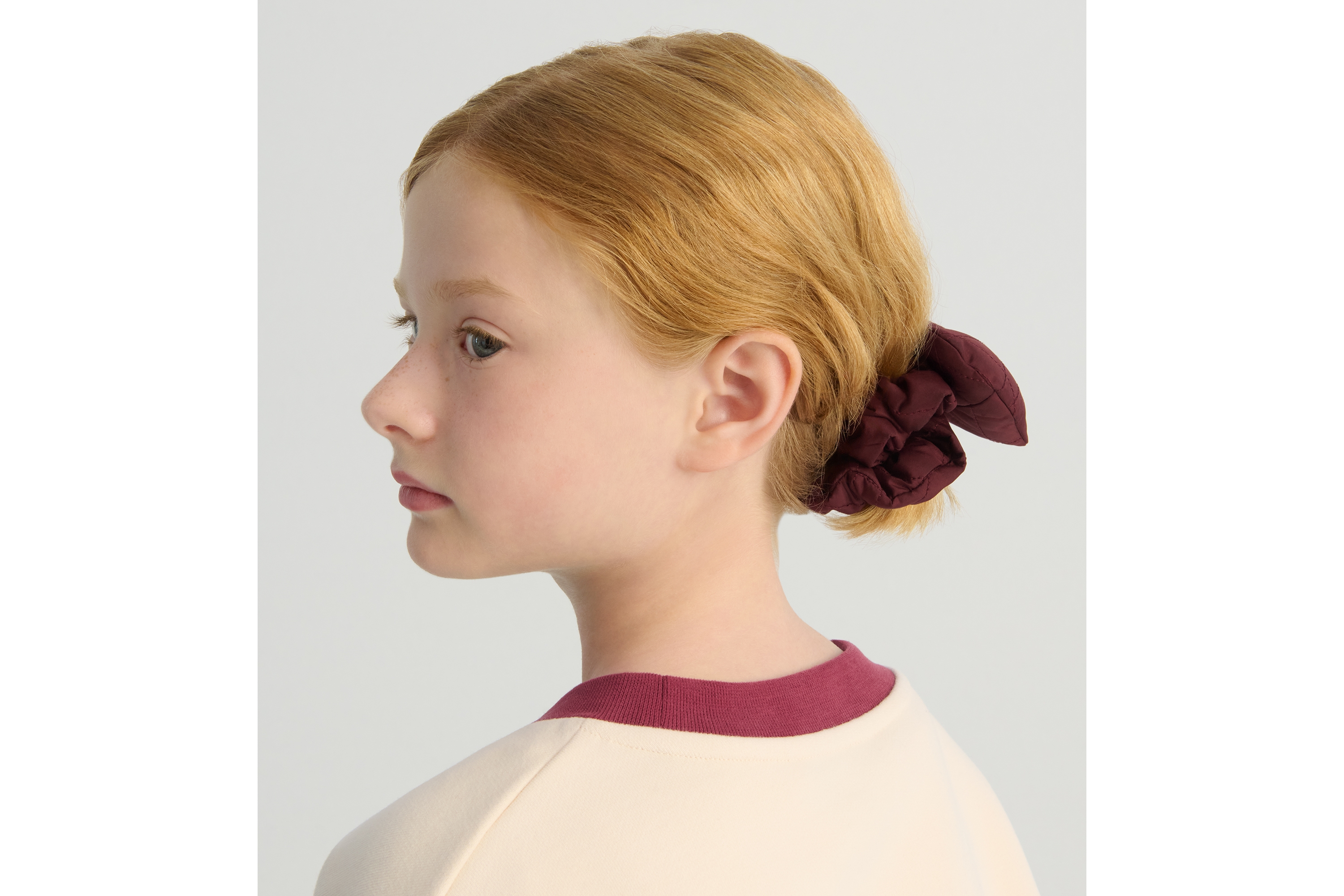 Look Kids' Scrunchies Black, Pale Pink and Burgundy Cannage Technical Fabric E26
