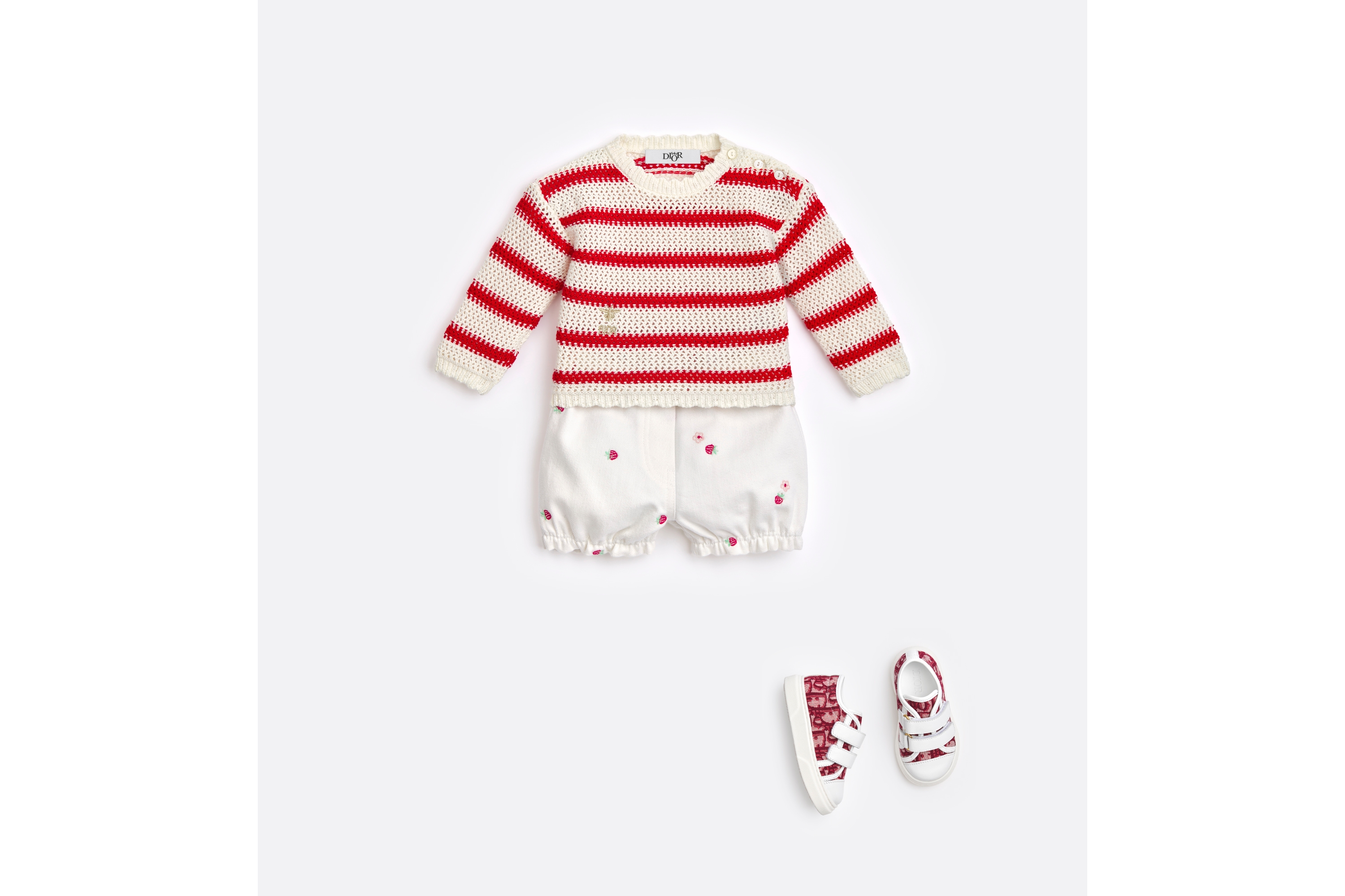 ベビー セーター オープンワーク コットンニット E08