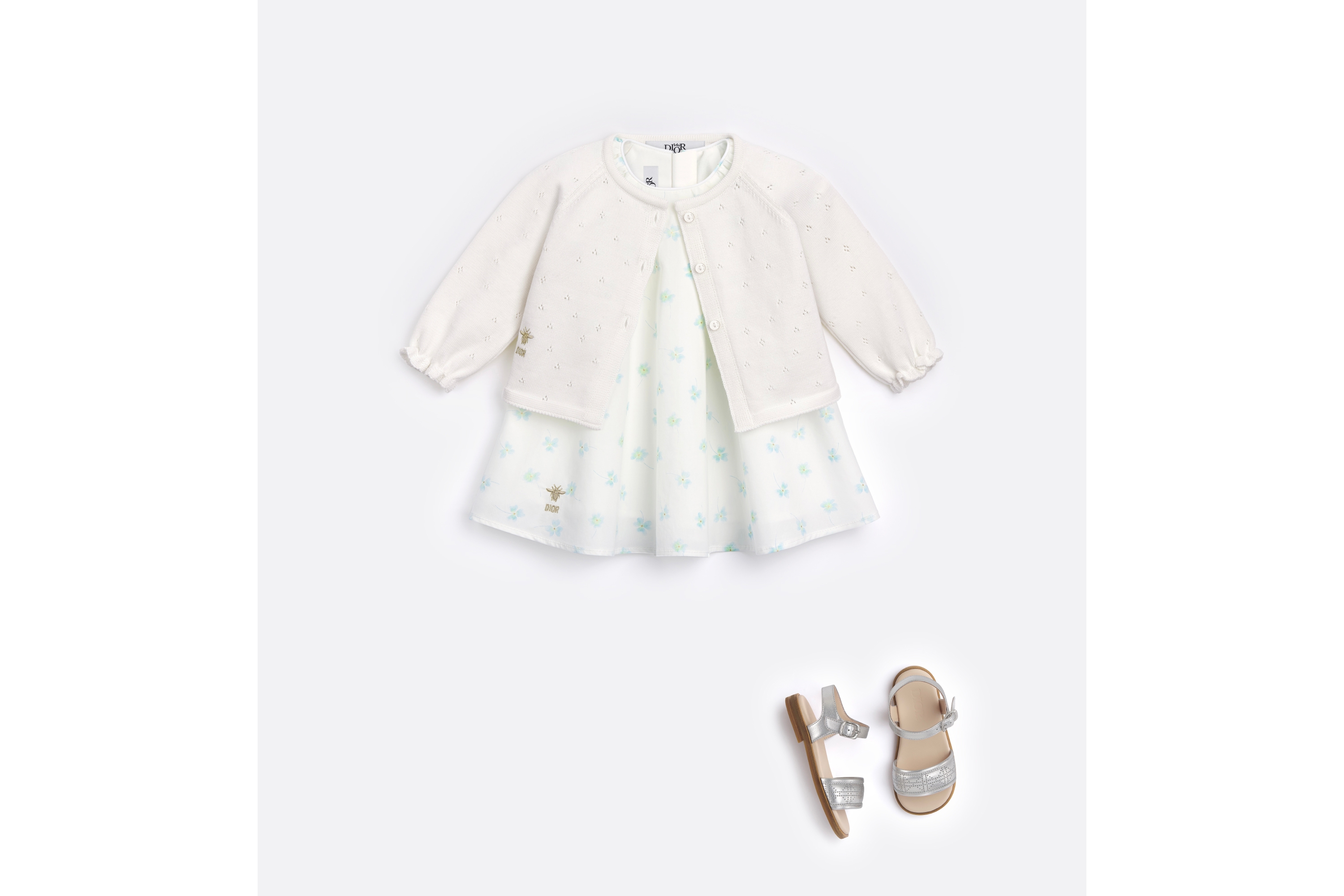 ベビー フレアドレス クローバー コットンポプリン E08