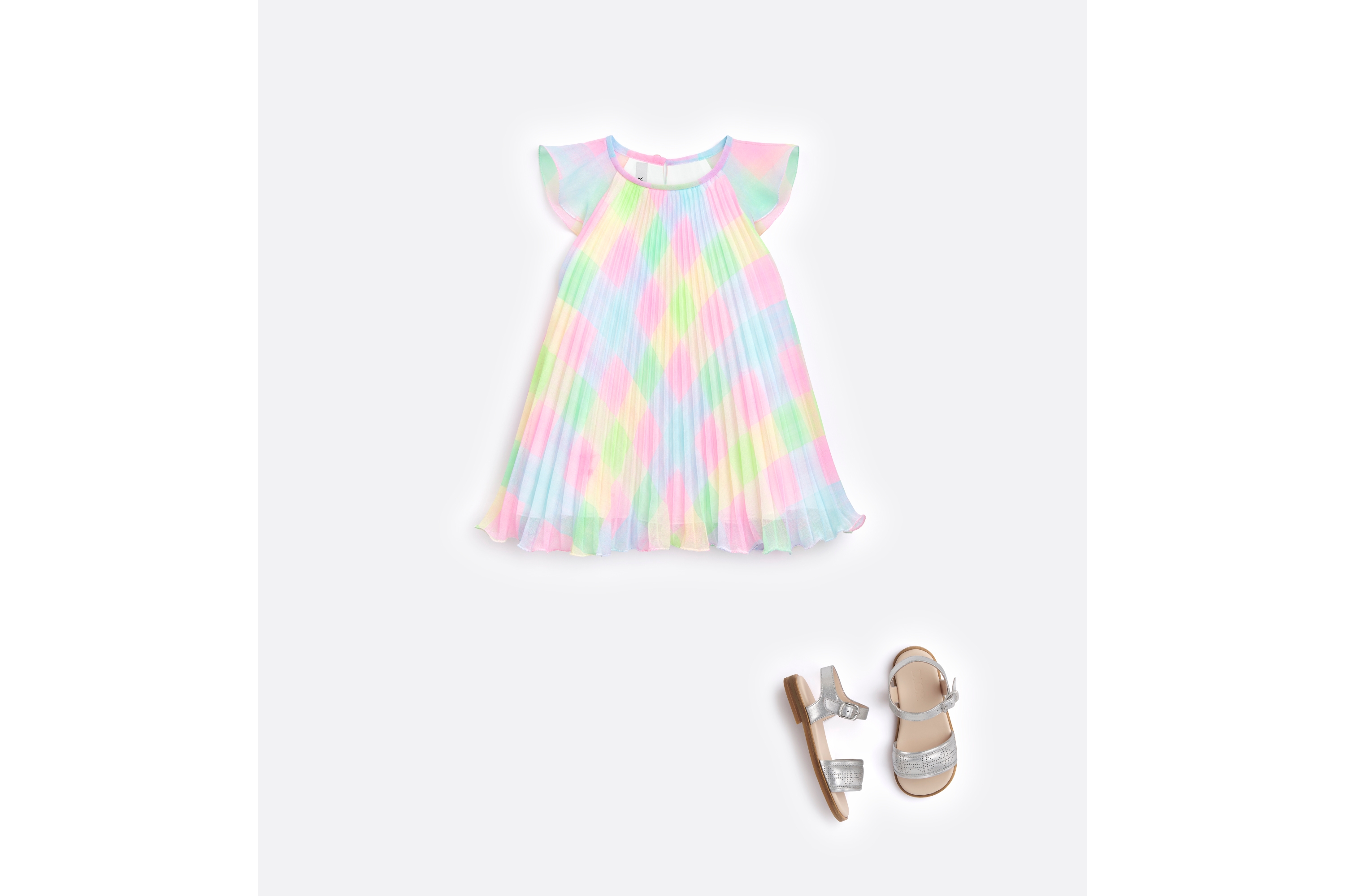 look_image_alt_prefix ベビー フレアドレス プリーツシフォン E08