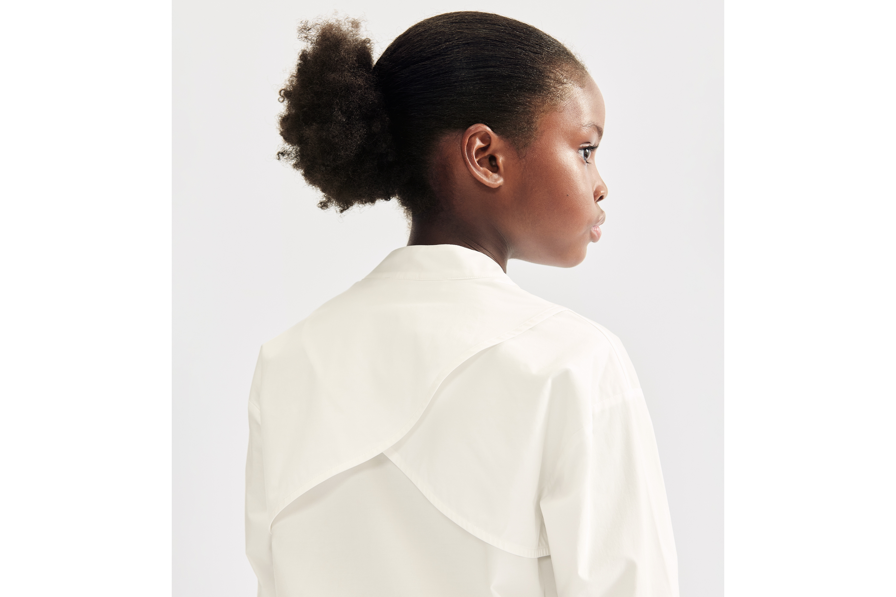 Look Kids' Shirt Ivory Cotton Poplin E10