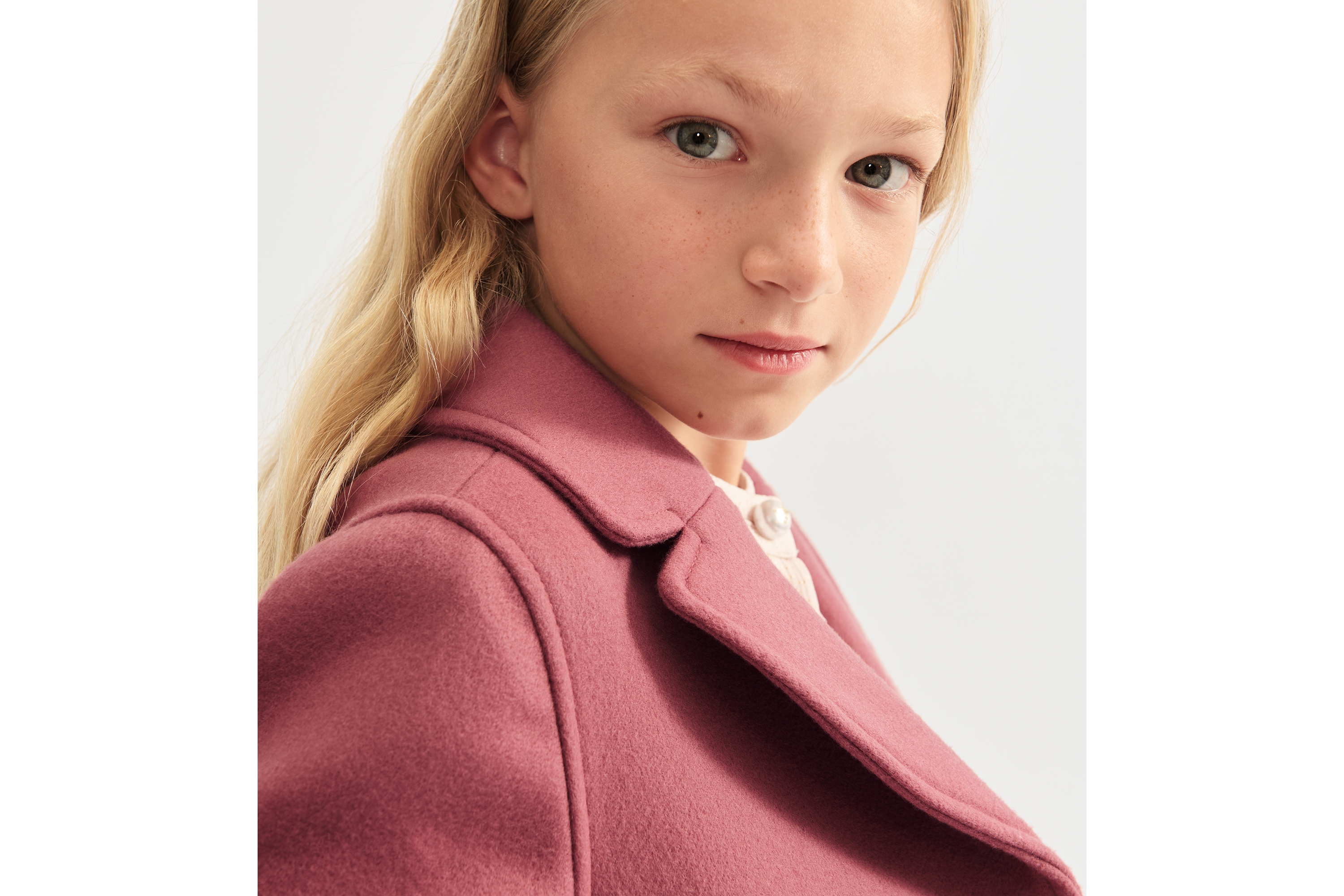 Look Kids' Peacoat Antique Pink Wool E05