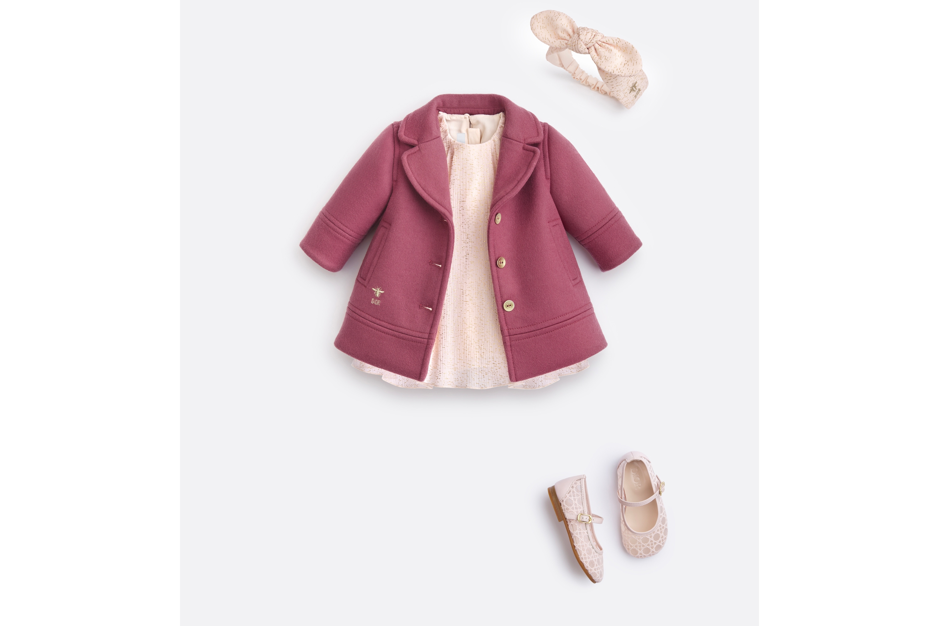 Look Baby Peacoat Antique Pink Wool E08
