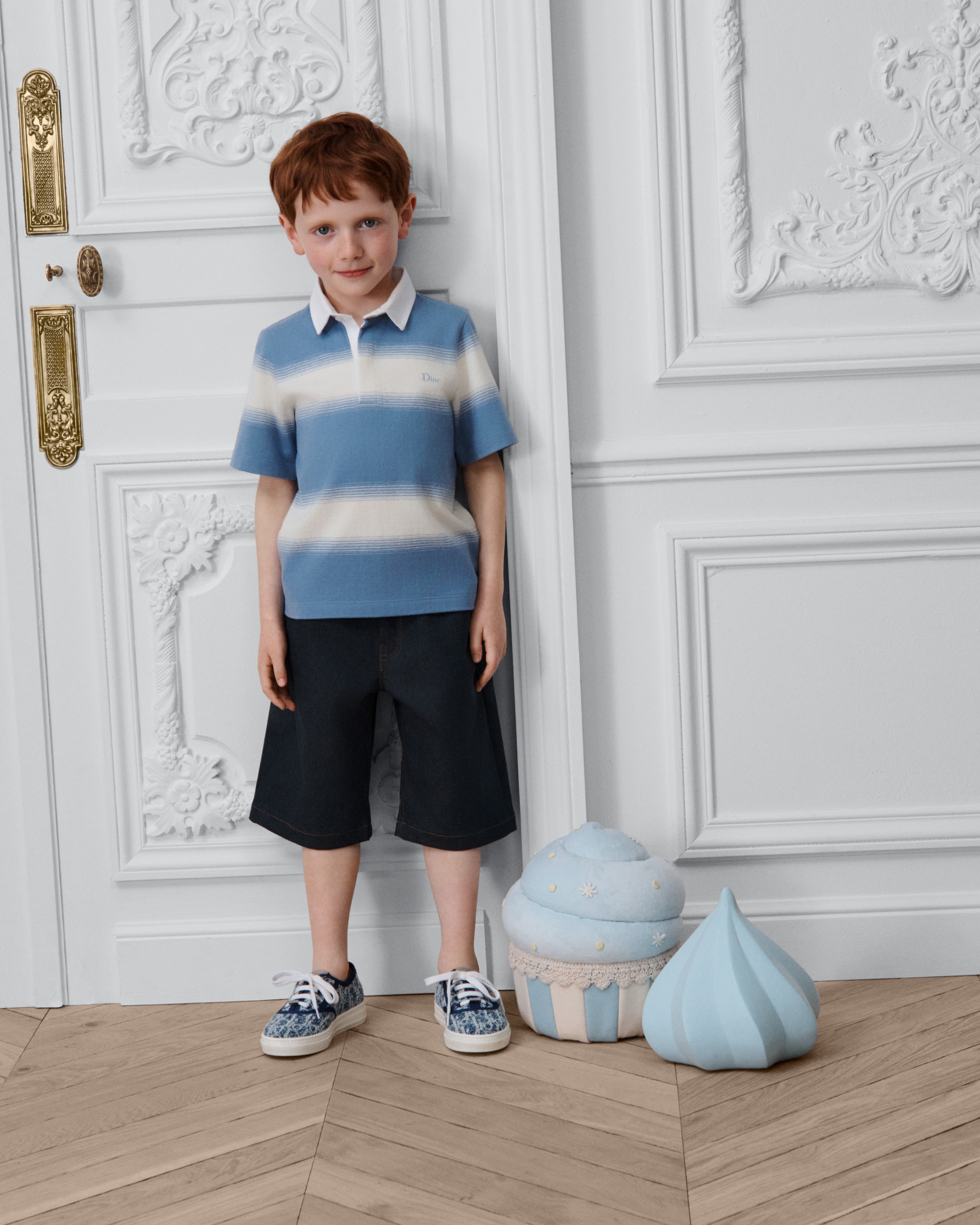 Short enfant Denim de coton bleu E13