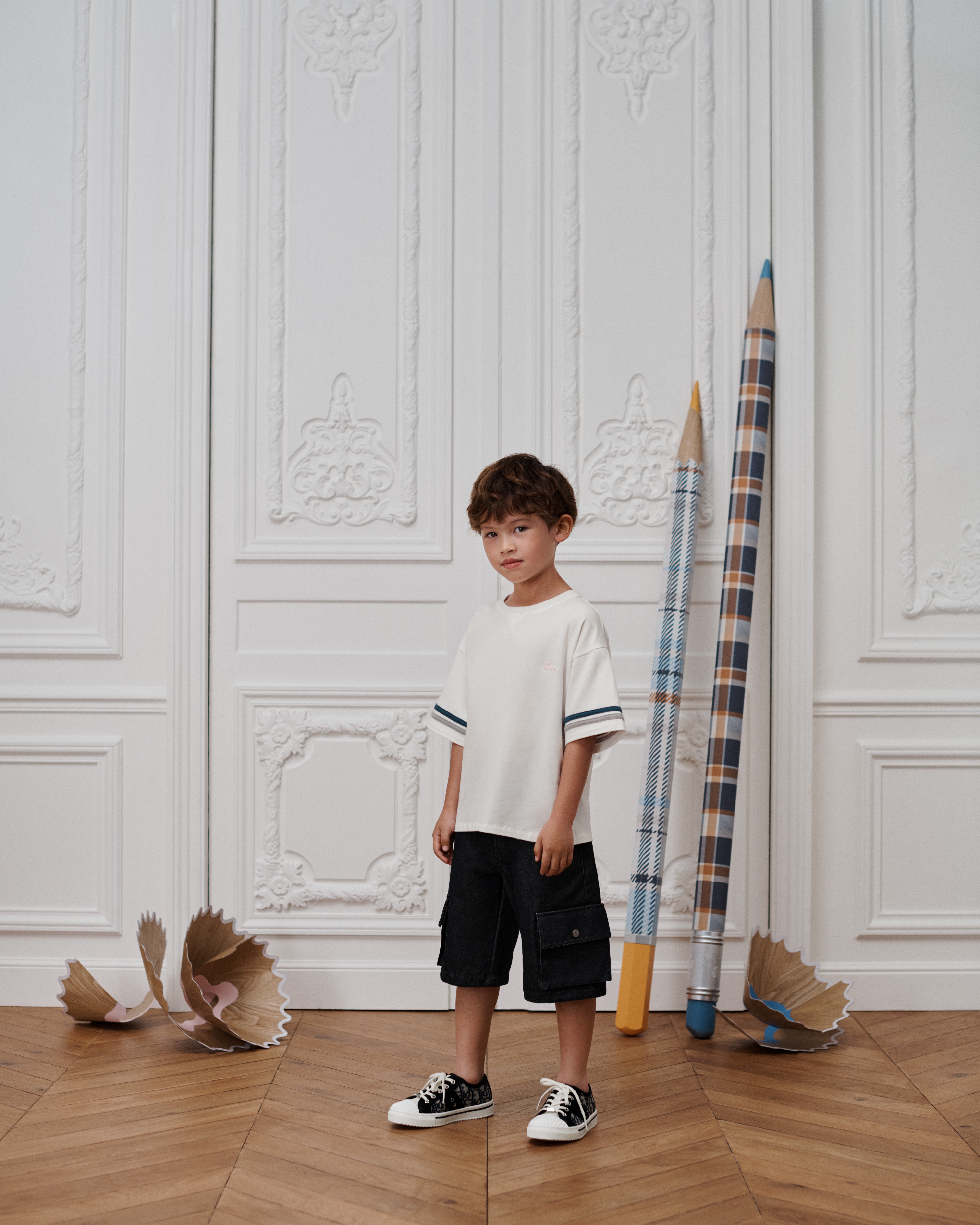 Kids' T-Shirt Ivory Cotton Jersey E07