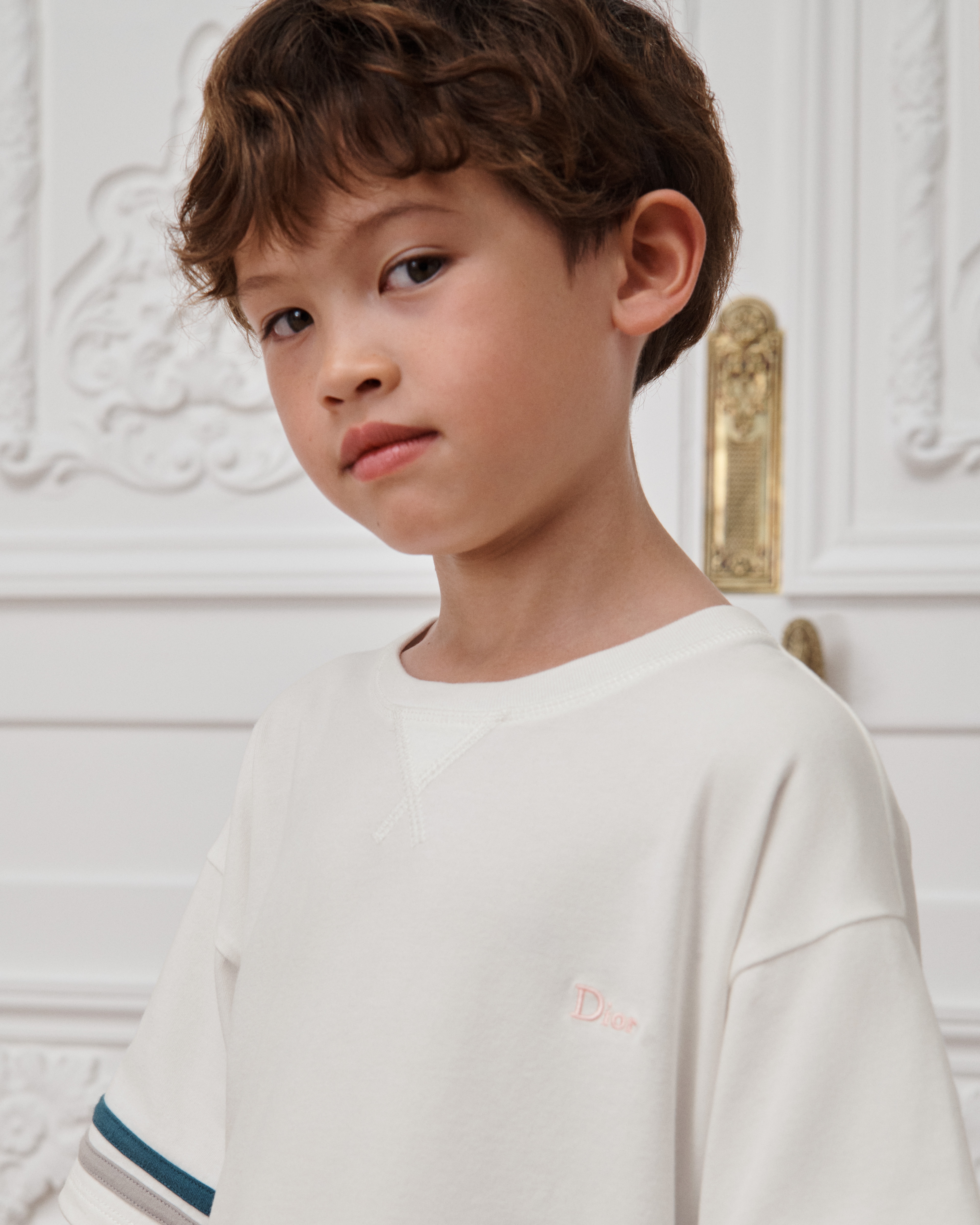 Kids' T-Shirt Ivory Cotton Jersey E08