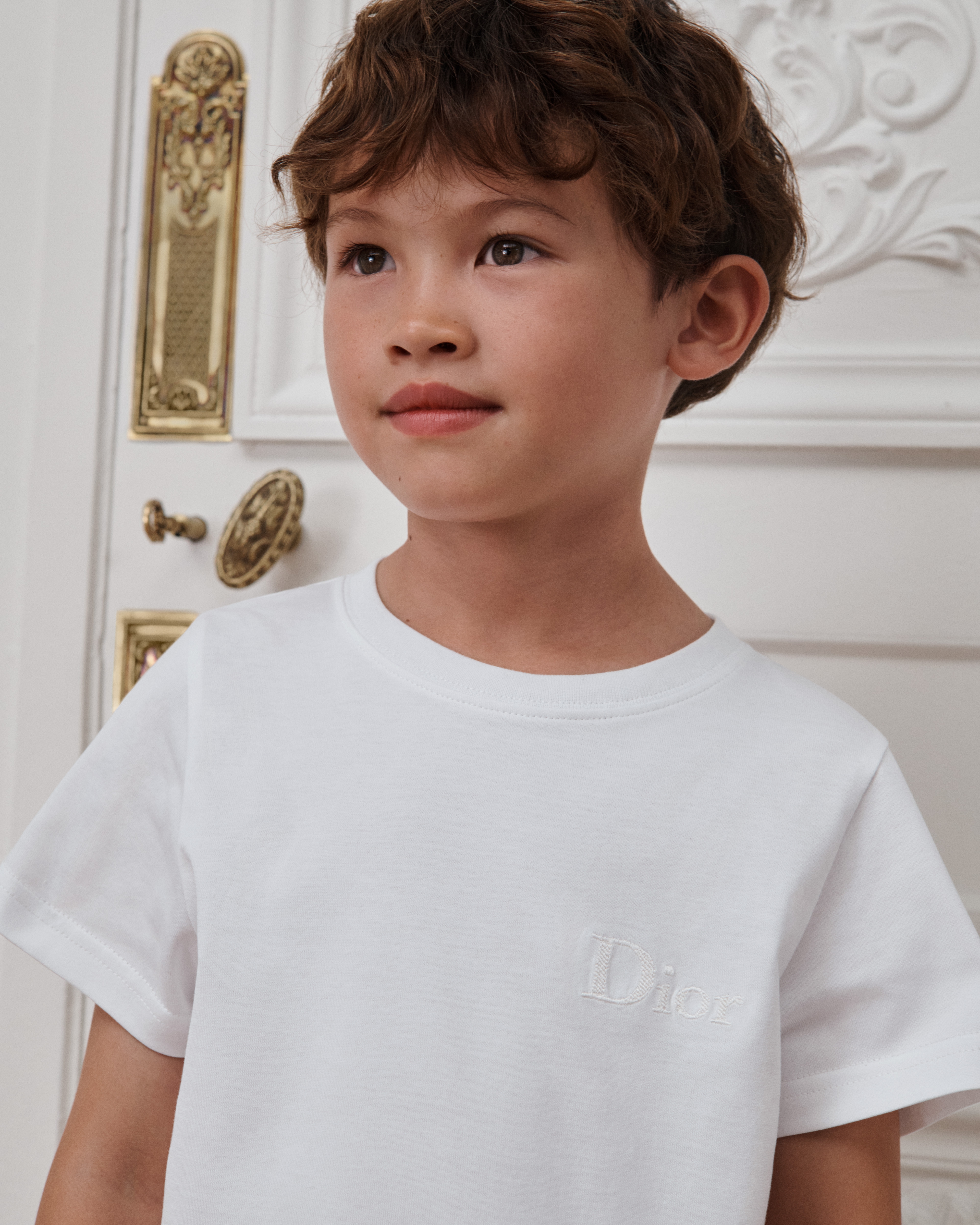 Kids' T-Shirt Ivory Cotton Jersey E09