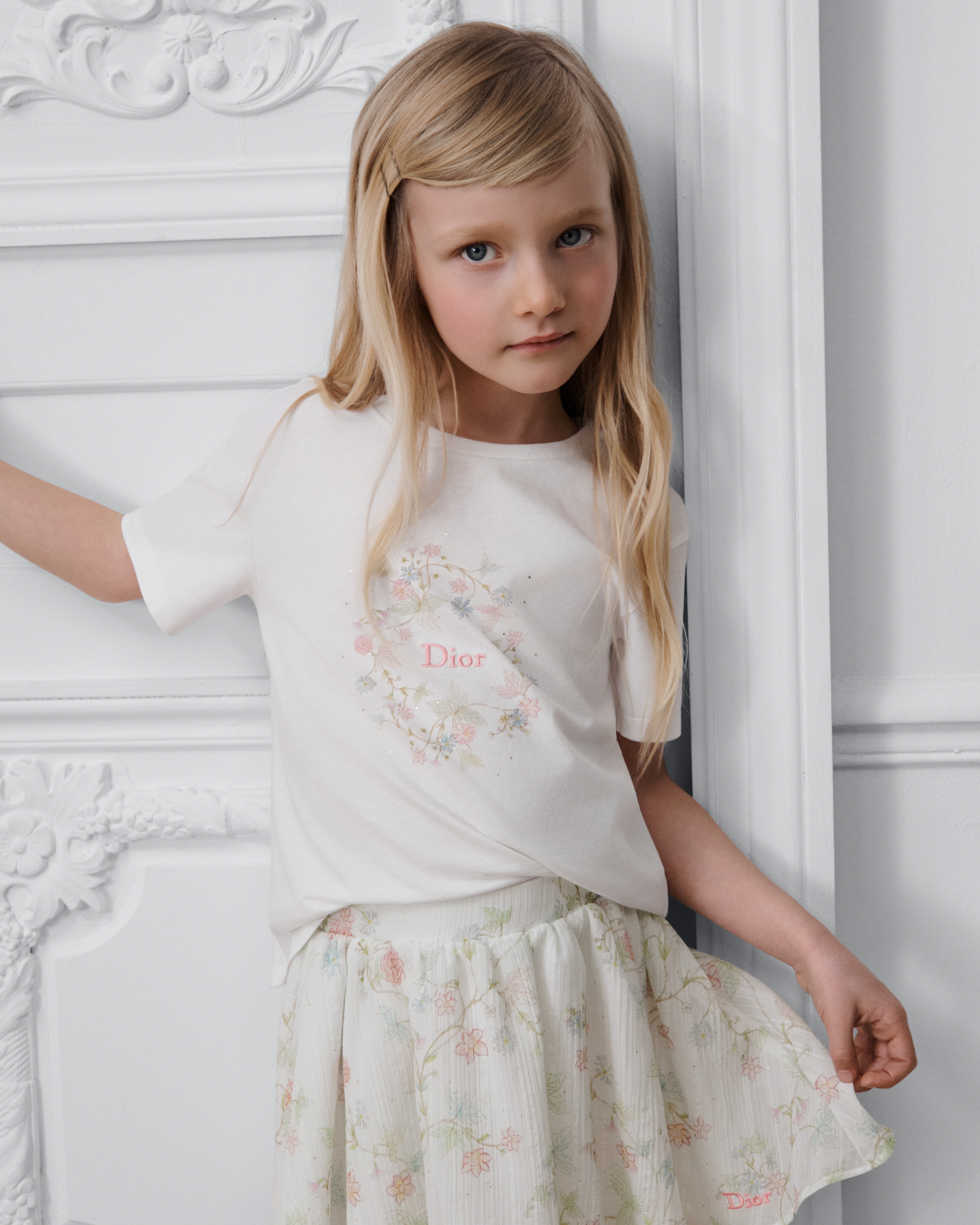T-shirt enfant Jersey de coton ivoire E08