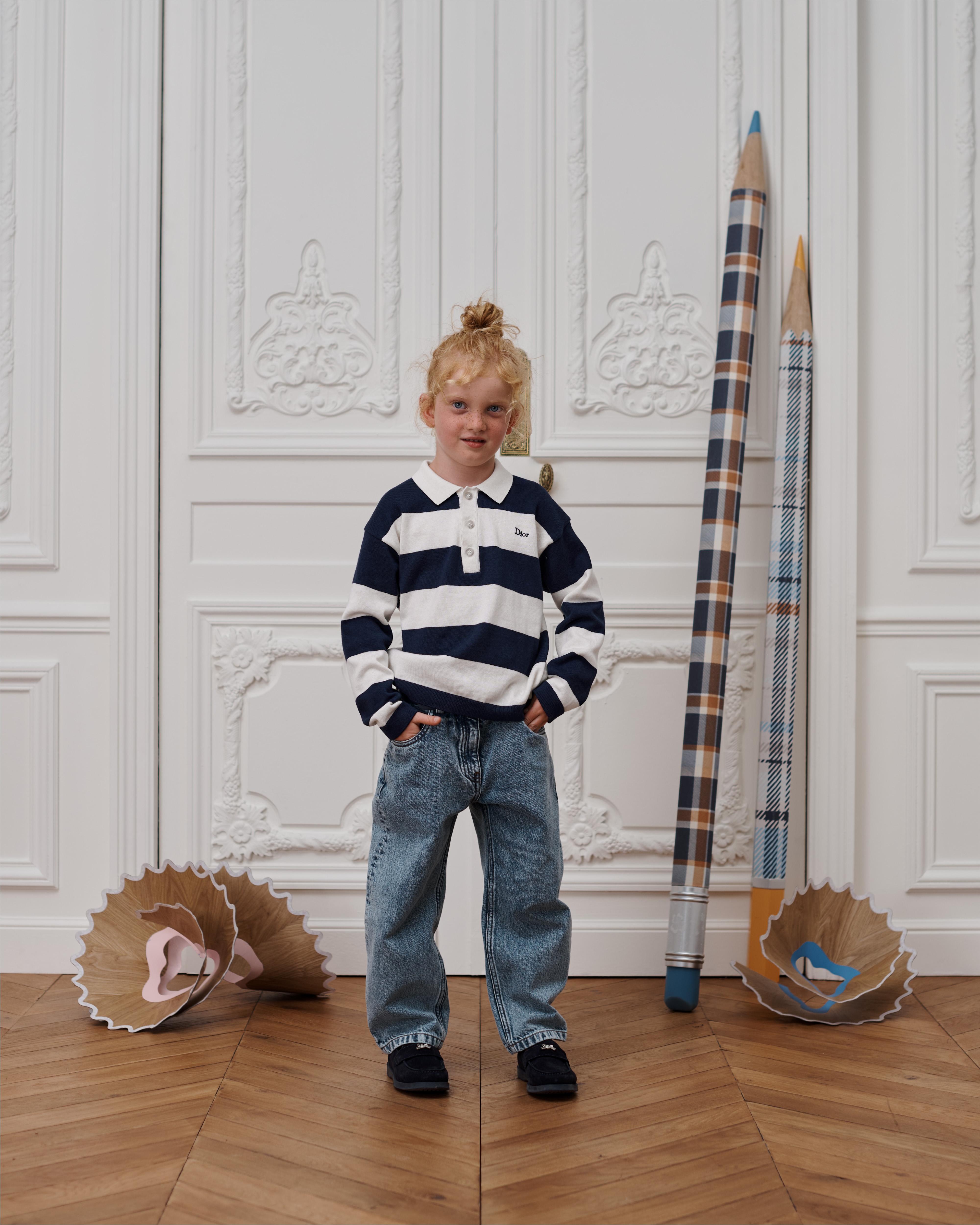 Kids' Jeans Blue Cotton Denim E07