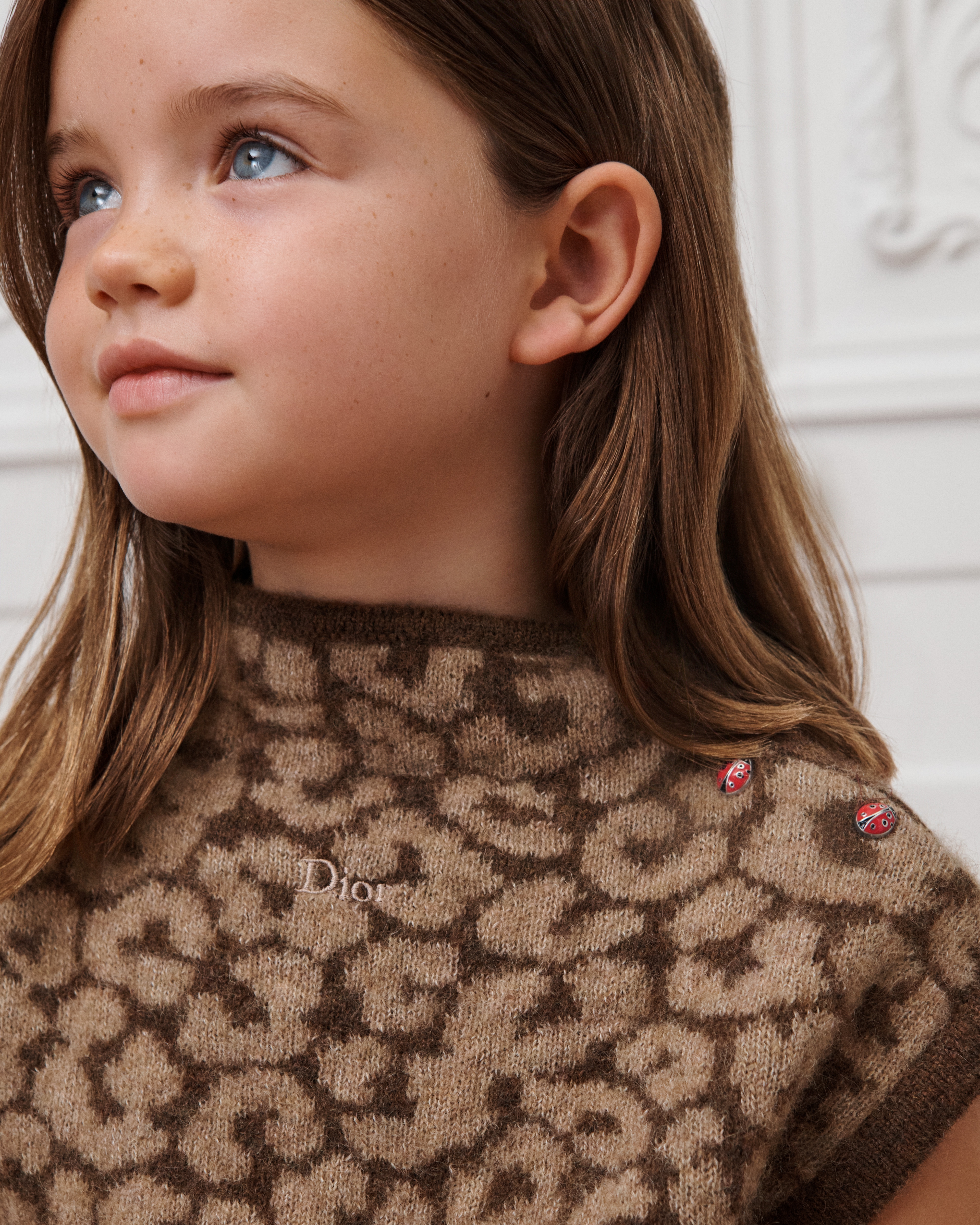 Kids' Sweater Vest Mizza Alpaca-Wool-Blend Knit E09
