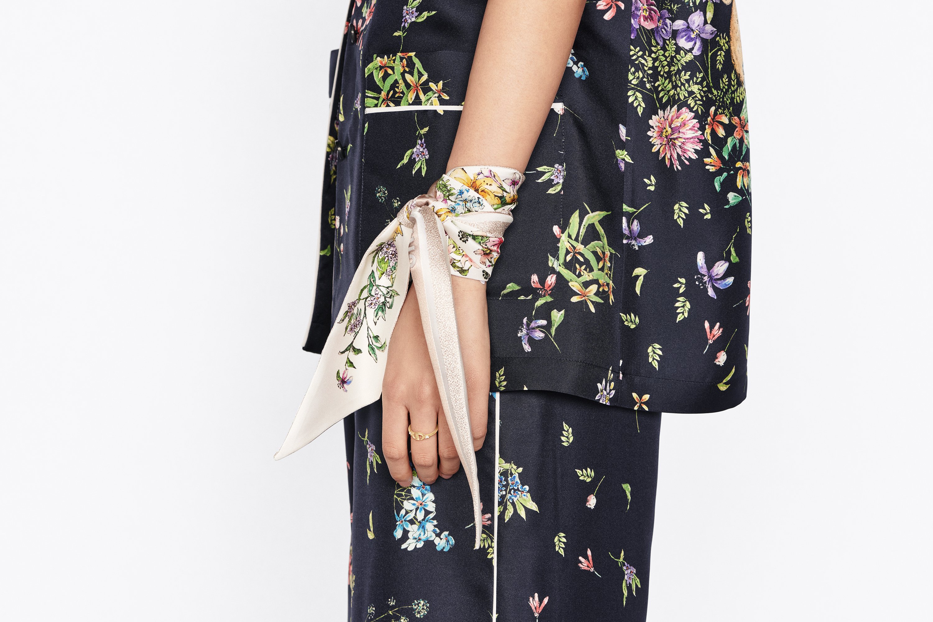 DIOR | D-Floral ミッツァ スカーフ シルクツイル
